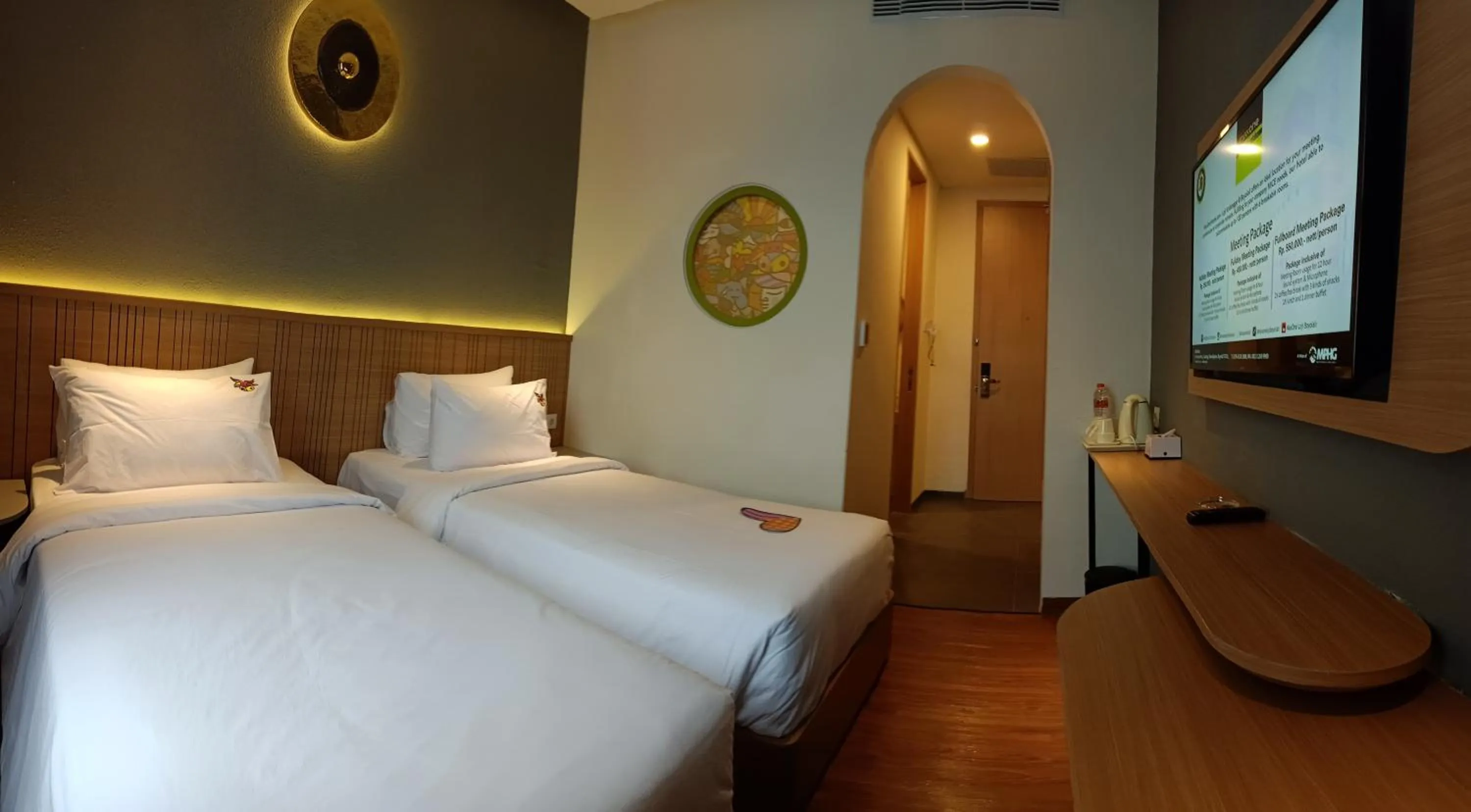 Bed in MaxOneHotels Loji Kridanggo @Boyolali