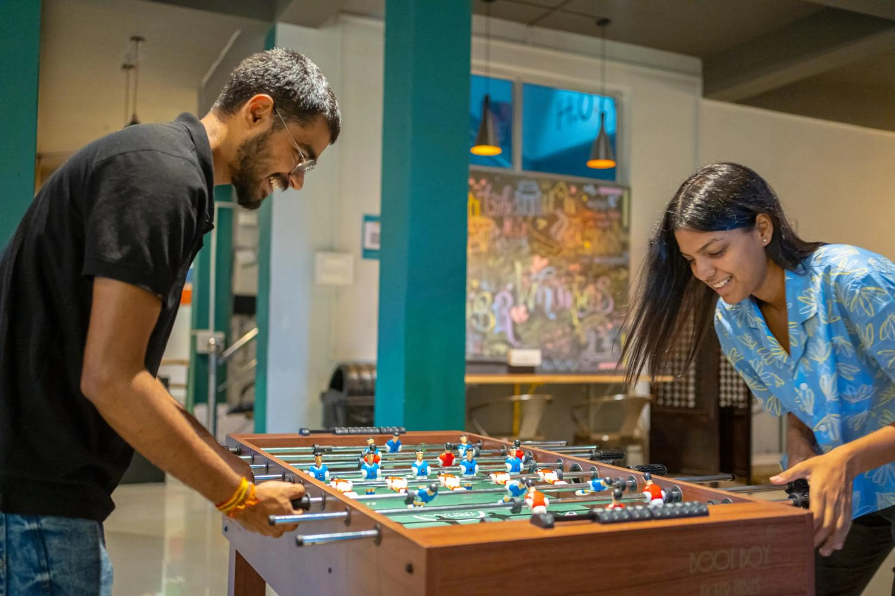 People in Whoopers Hostel Bir