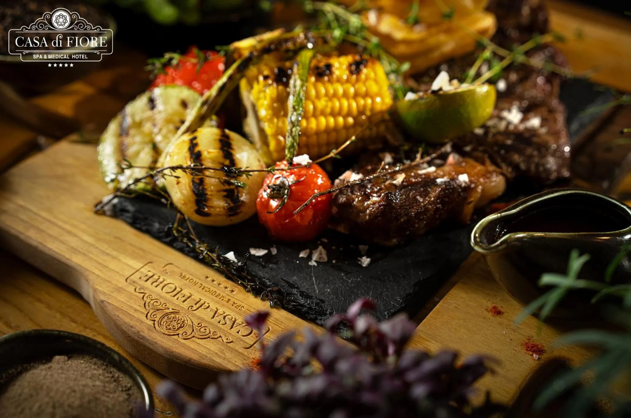 Restaurant/places to eat in Casa di Fiore SPA and Medical Hotel, Mineral Pools & Private Beach