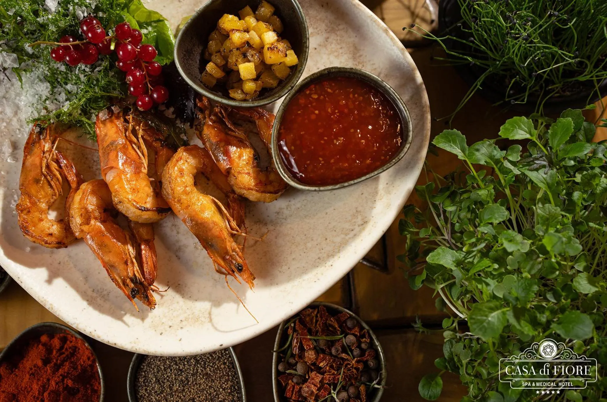 Restaurant/places to eat in Casa di Fiore SPA and Medical Hotel, Mineral Pools & Private Beach