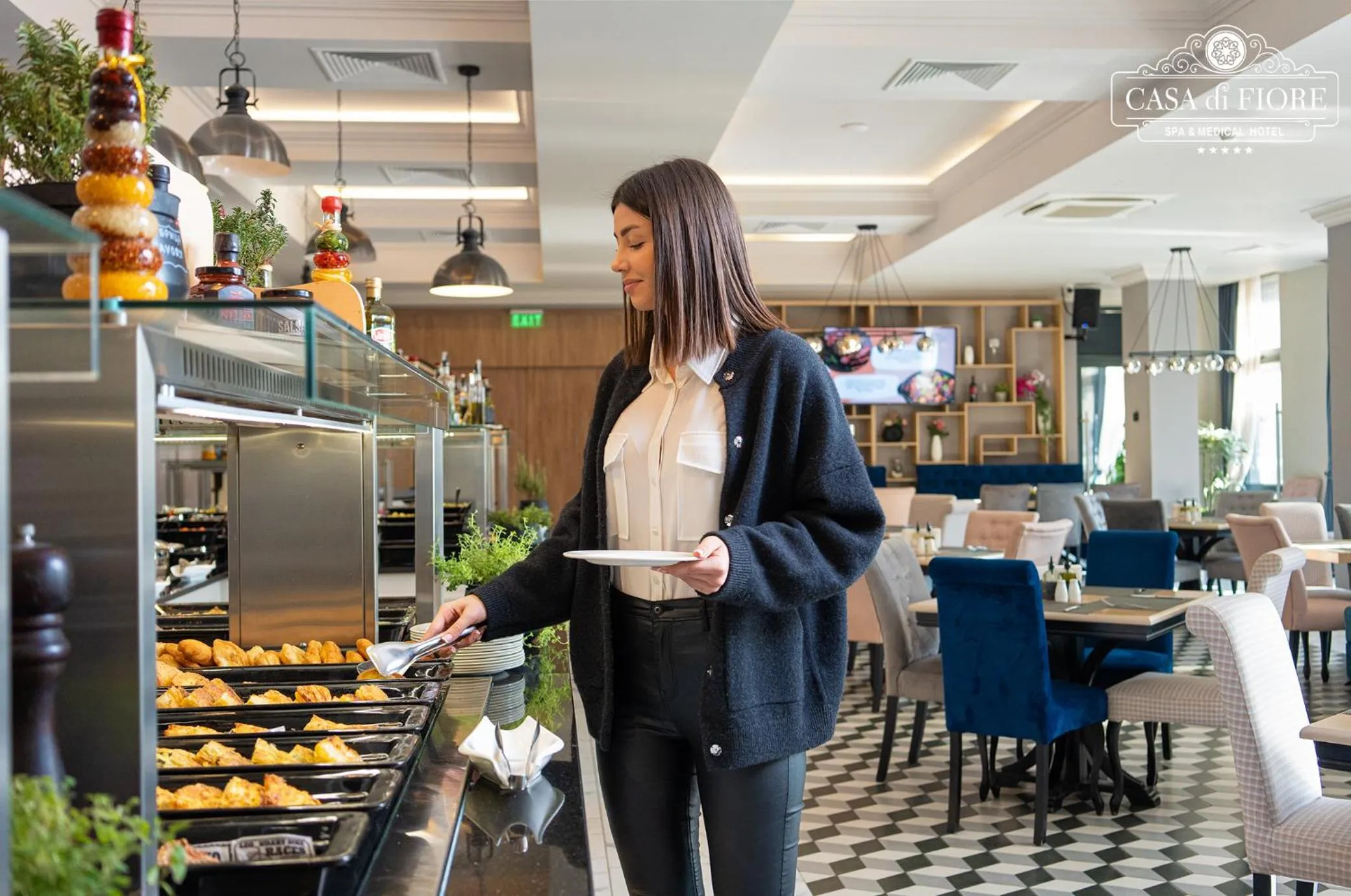 Restaurant/places to eat in Casa di Fiore SPA and Medical Hotel, Mineral Pools & Private Beach