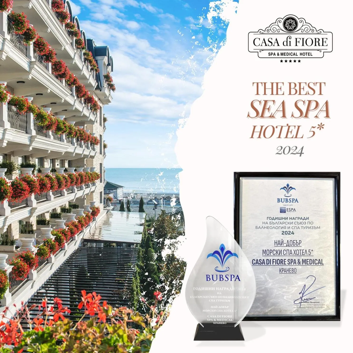 Property building in Casa di Fiore SPA and Medical Hotel, Mineral Pools & Private Beach