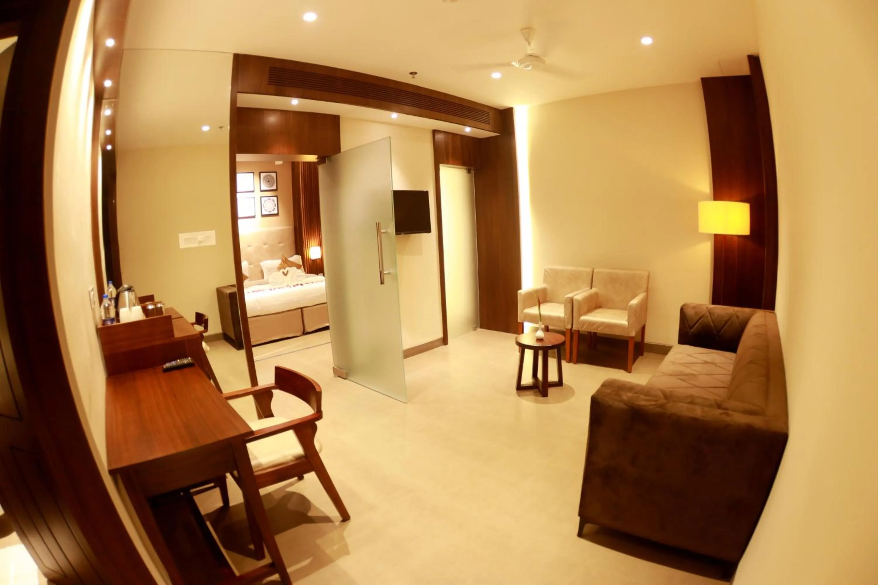 View (from property/room), Bed in Magnet Hotel