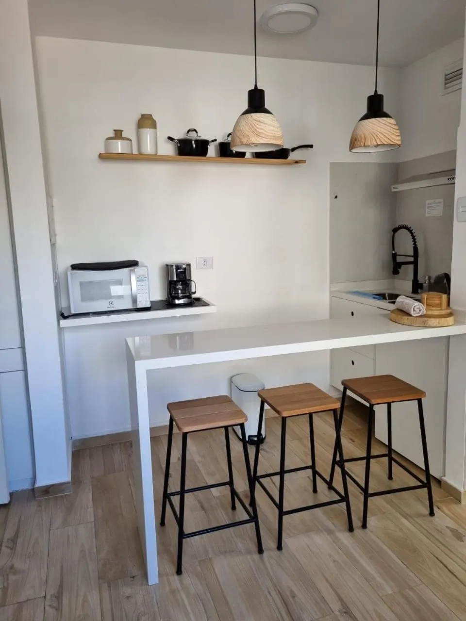 Kitchen or kitchenette in Paulista Flat Hotel