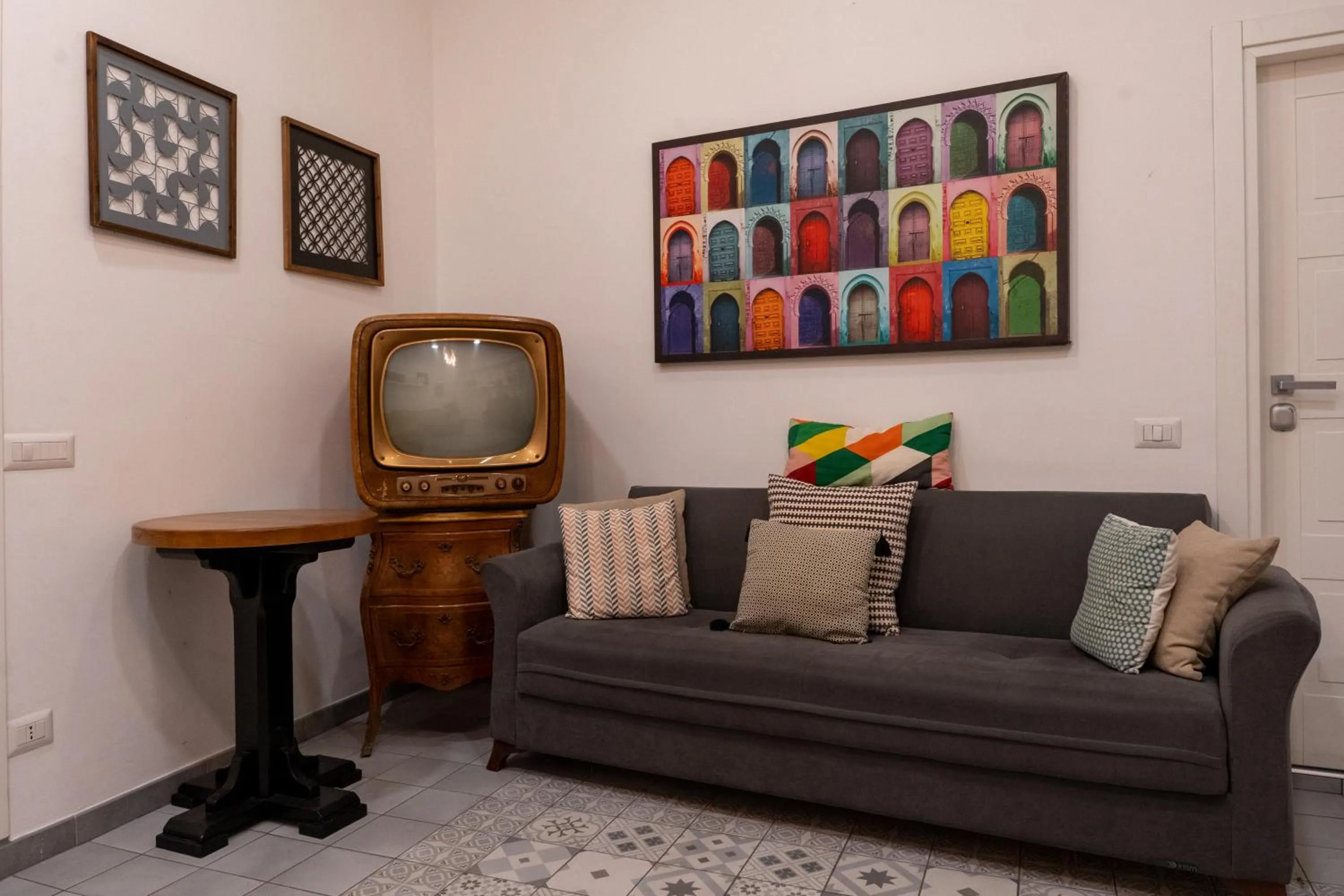 Communal lounge/ TV room in Hotel San Michele