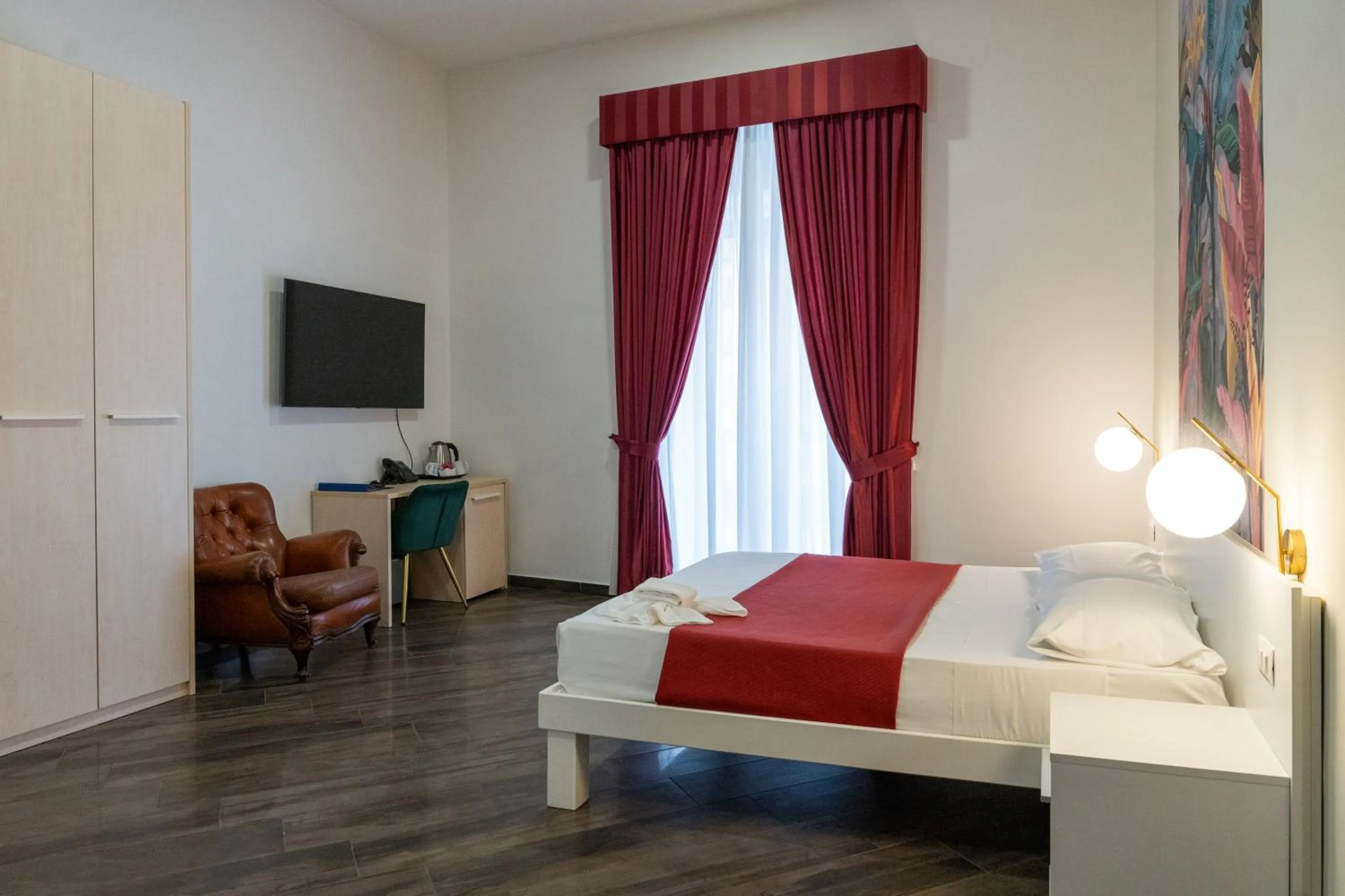 Bedroom, Bed in Hotel San Michele