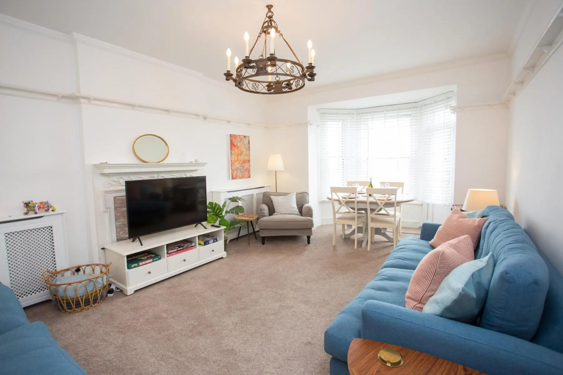 Living room in The Old Coastguard House