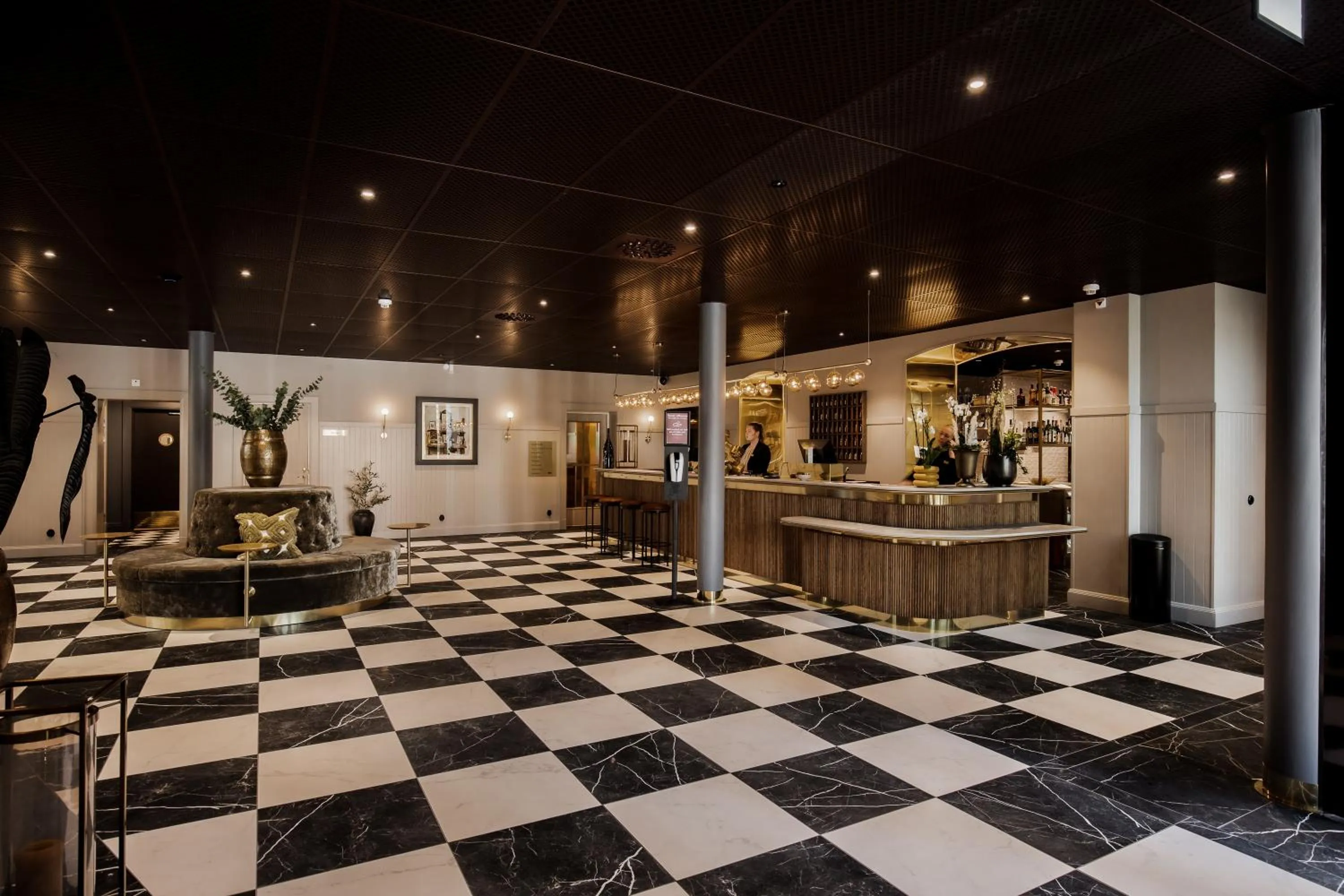 Lobby or reception in Skara Stadshotell