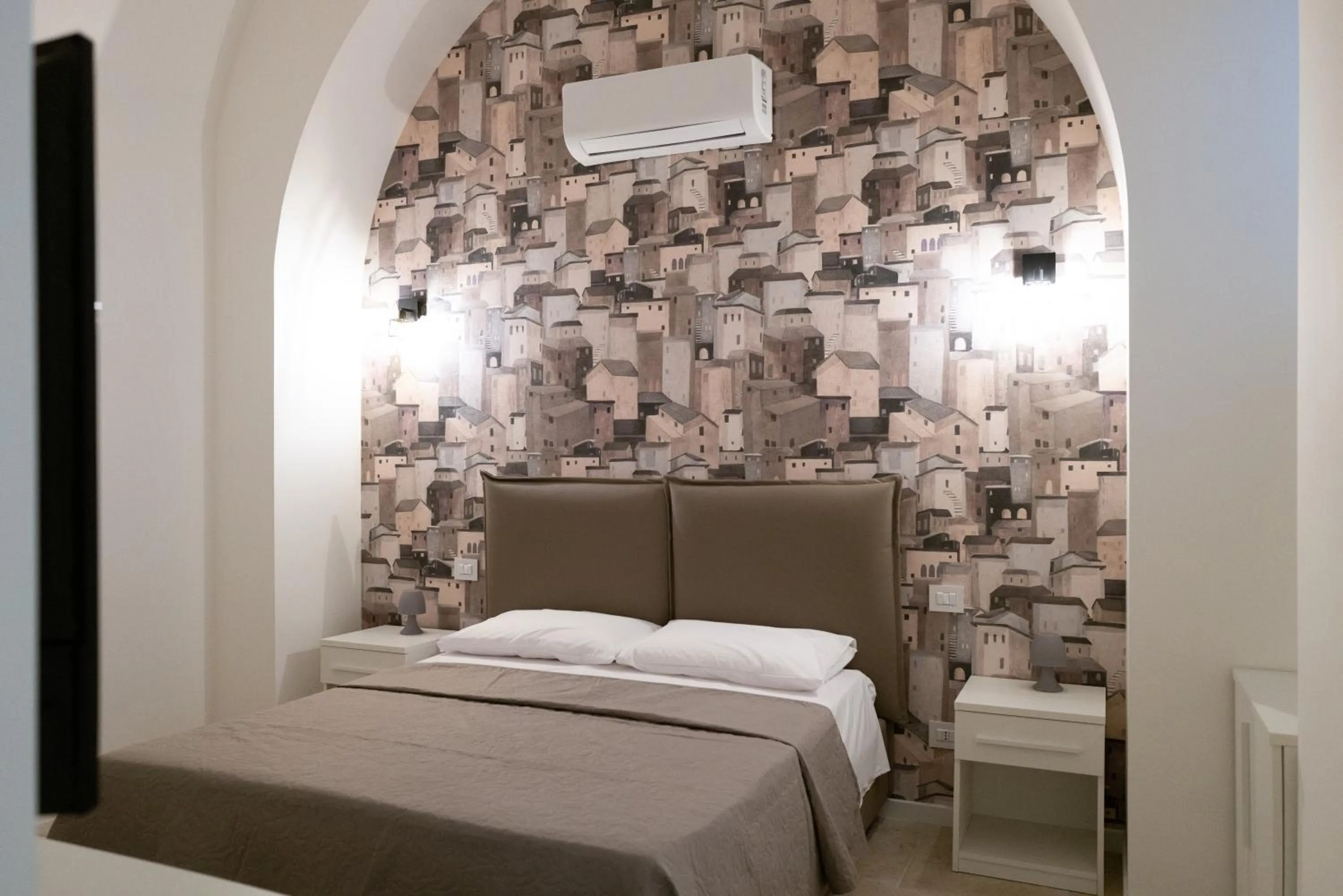 air conditioner, Bed in Bed and Breakfast: Nonna Rosa