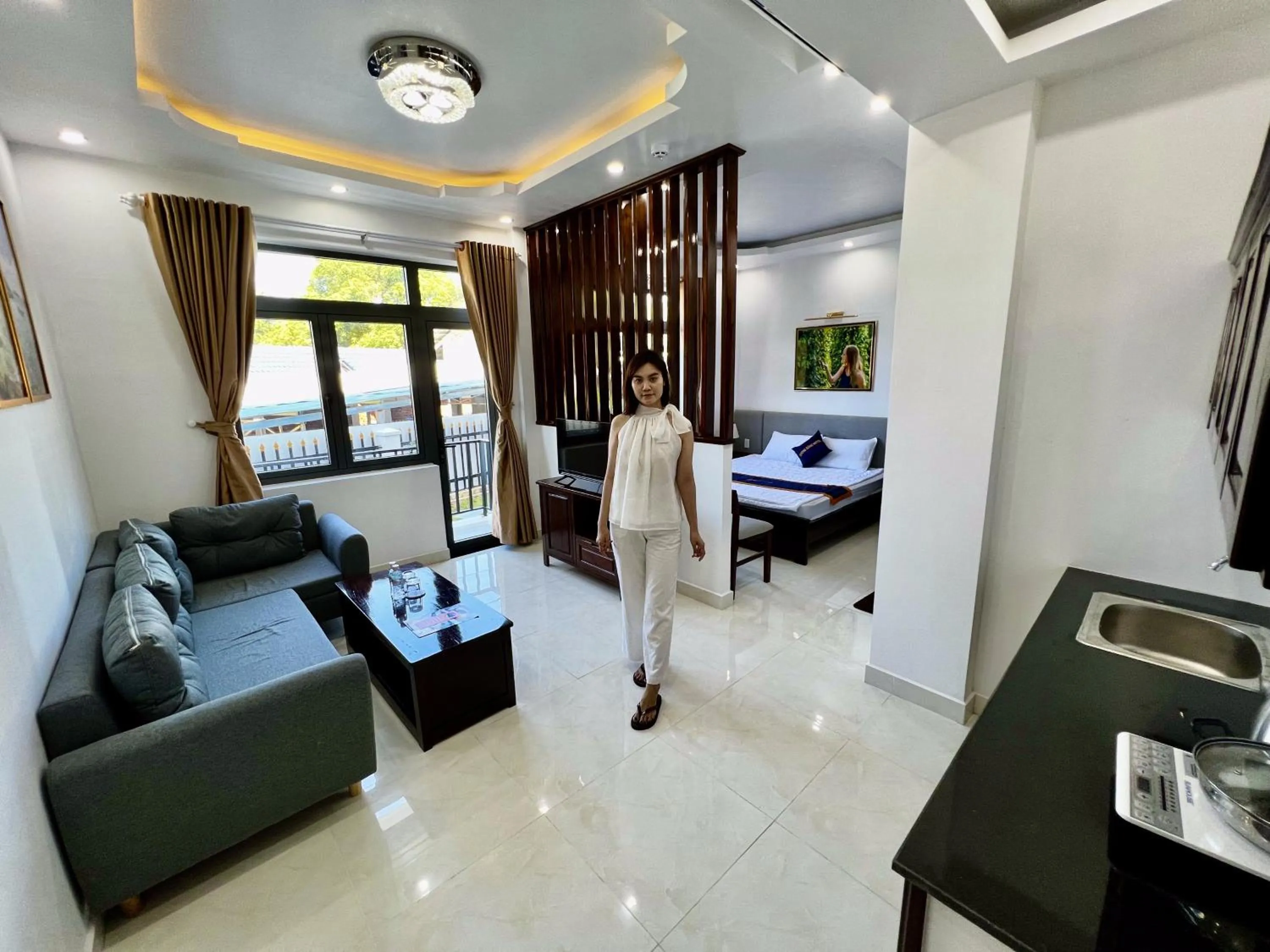 Seating area in Dương Đông Hotel