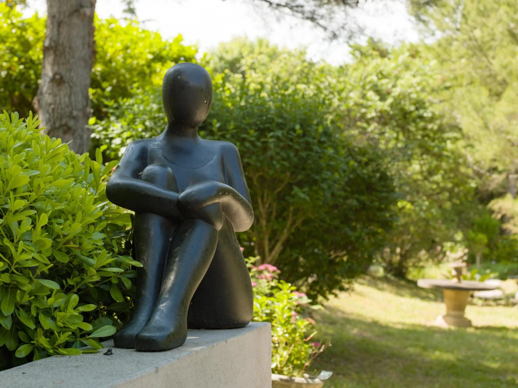 Garden in Hôtel l'Amandière