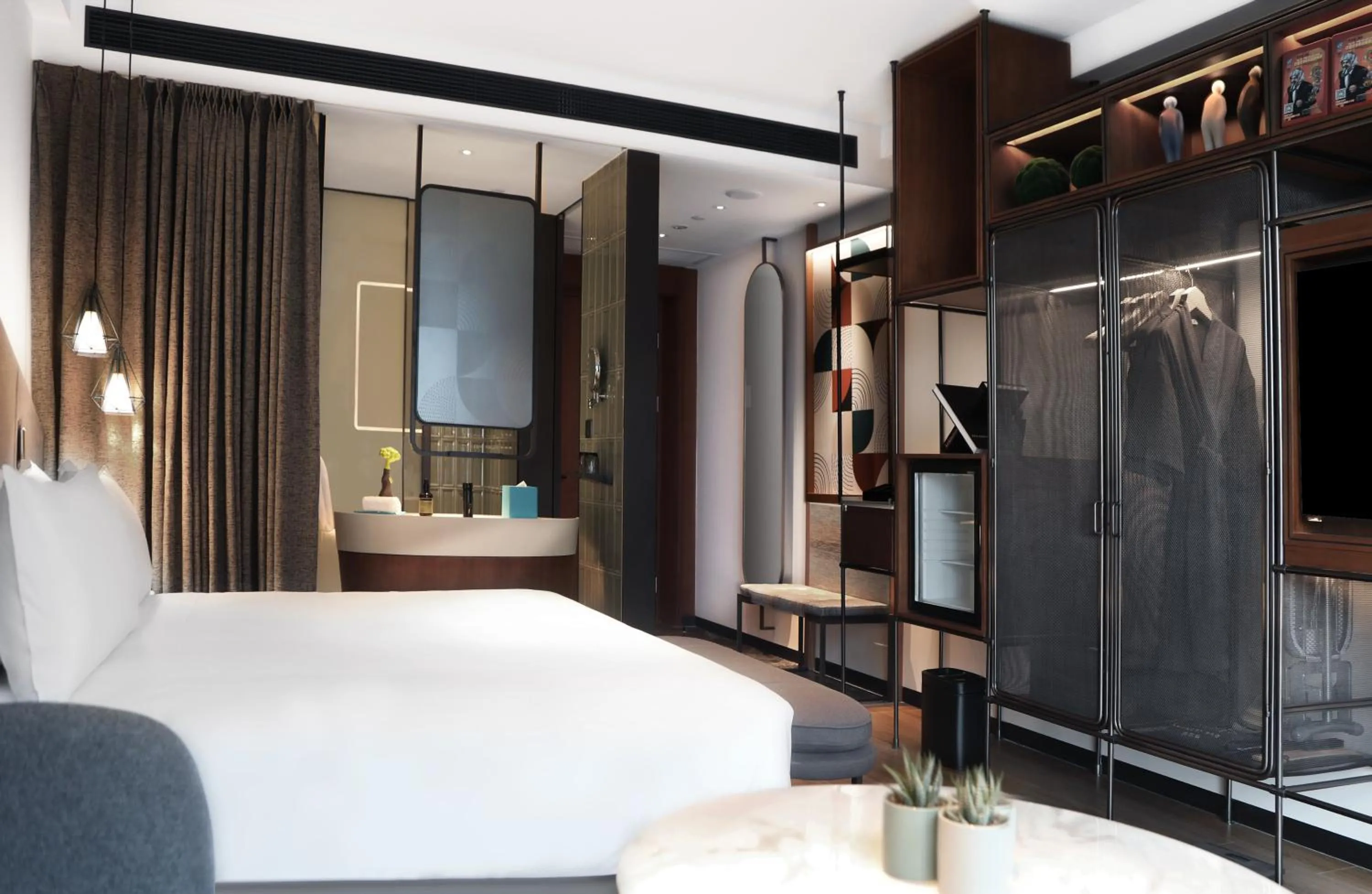 Photo of the whole room, Bed in Artyzen Habitat Qiantan Shanghai