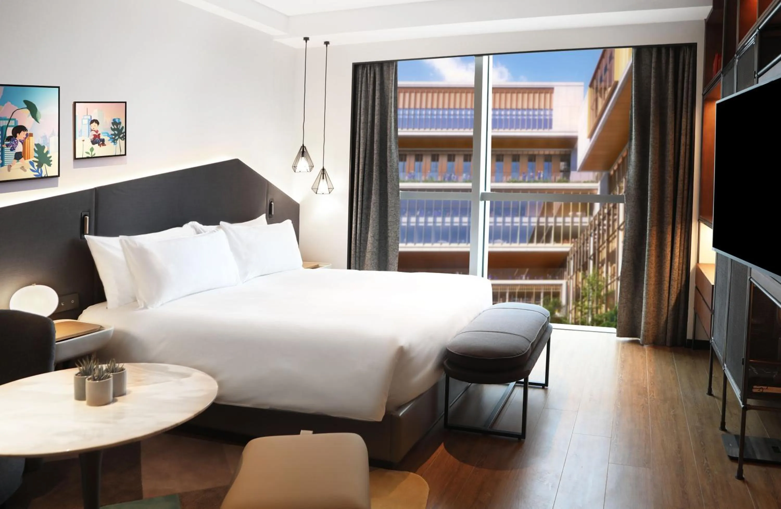 Photo of the whole room, Bed in Artyzen Habitat Qiantan Shanghai