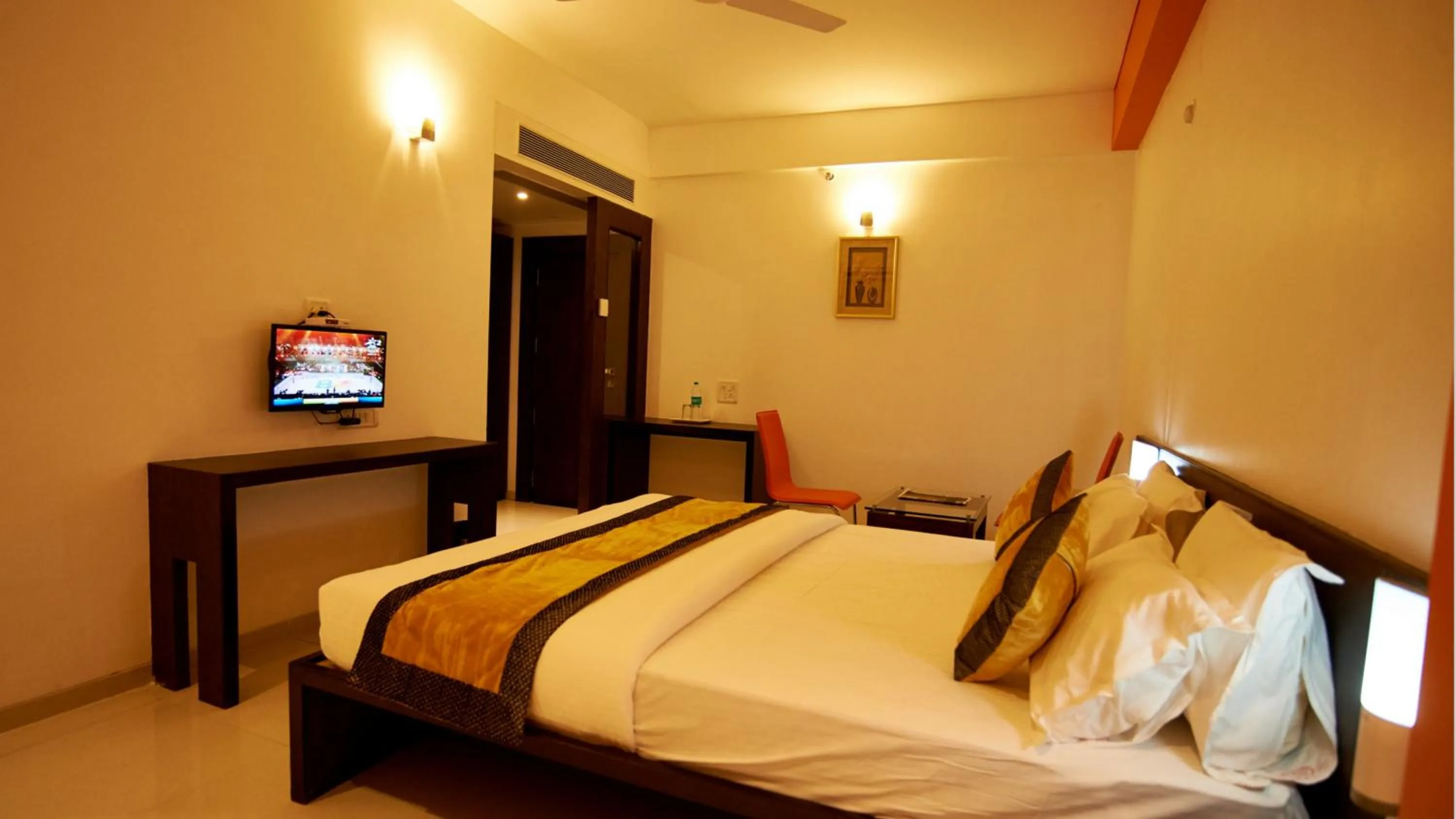 View (from property/room), Bed in HOTEL SAI NISARG