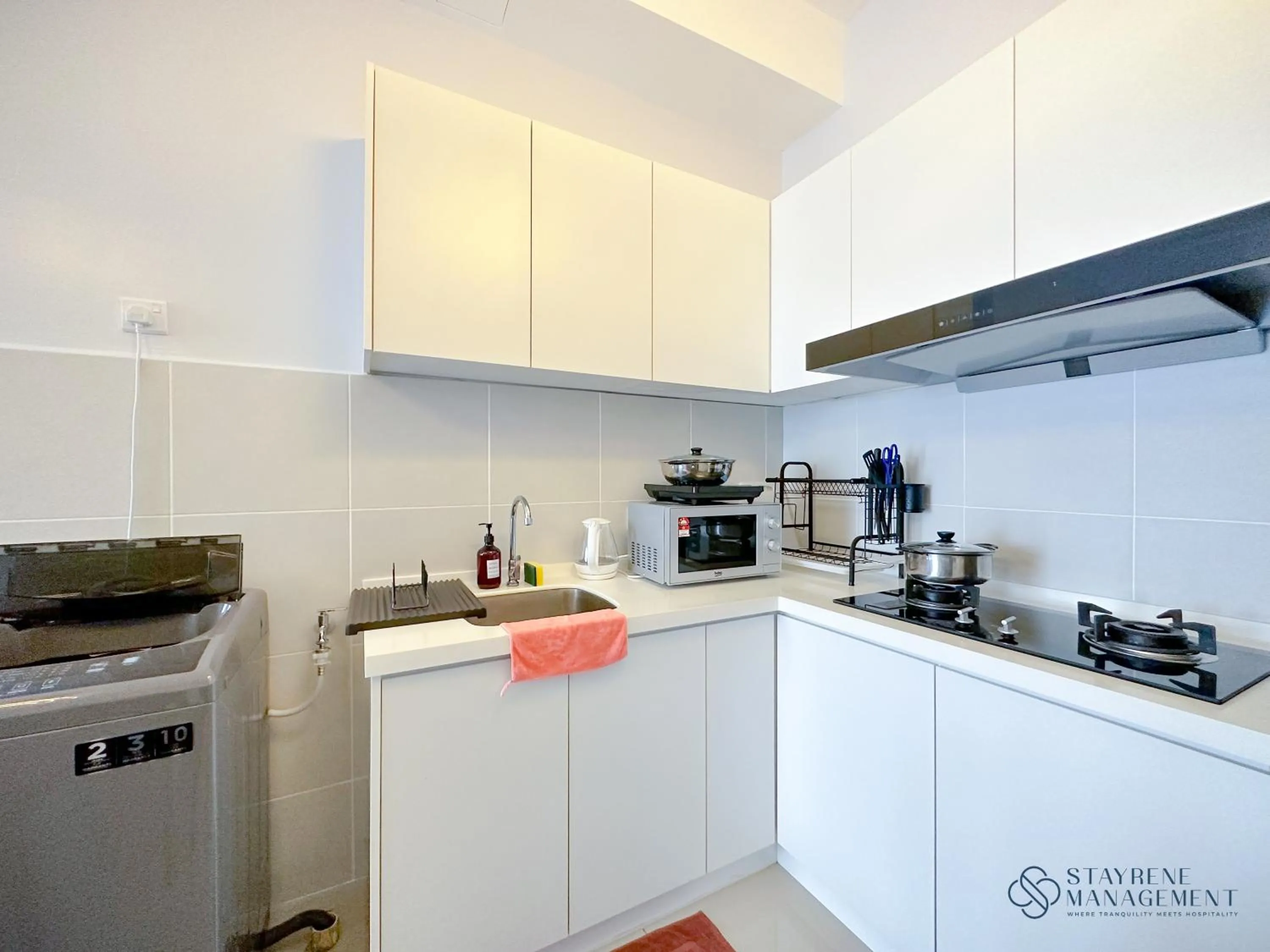 Kitchen or kitchenette in Melaka Novo 8 Residence - Jonker Street by Stayrene