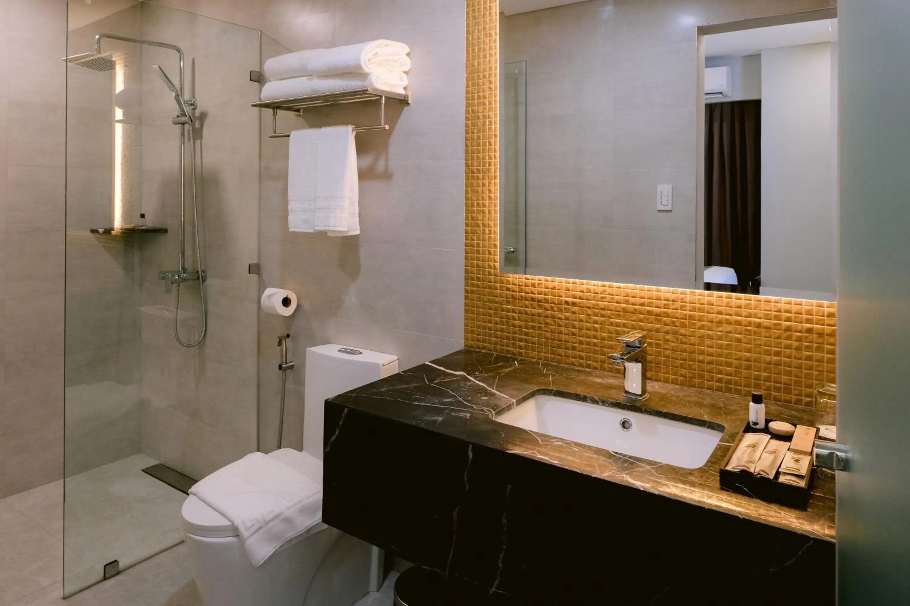 Bathroom in Goldberry Suites and Hotel Cebu