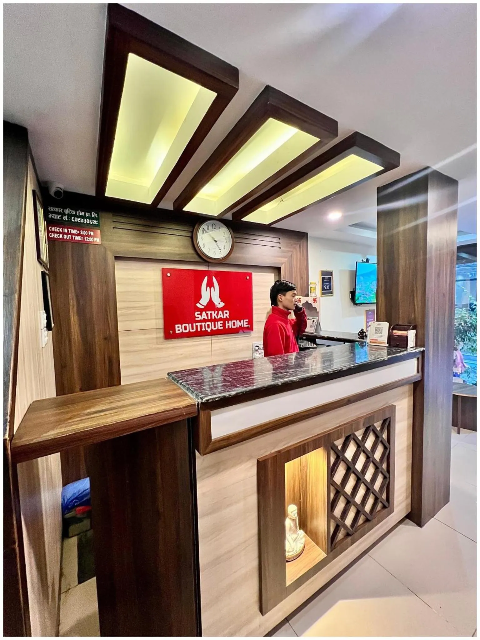 Lobby or reception in Satkar Boutique Home