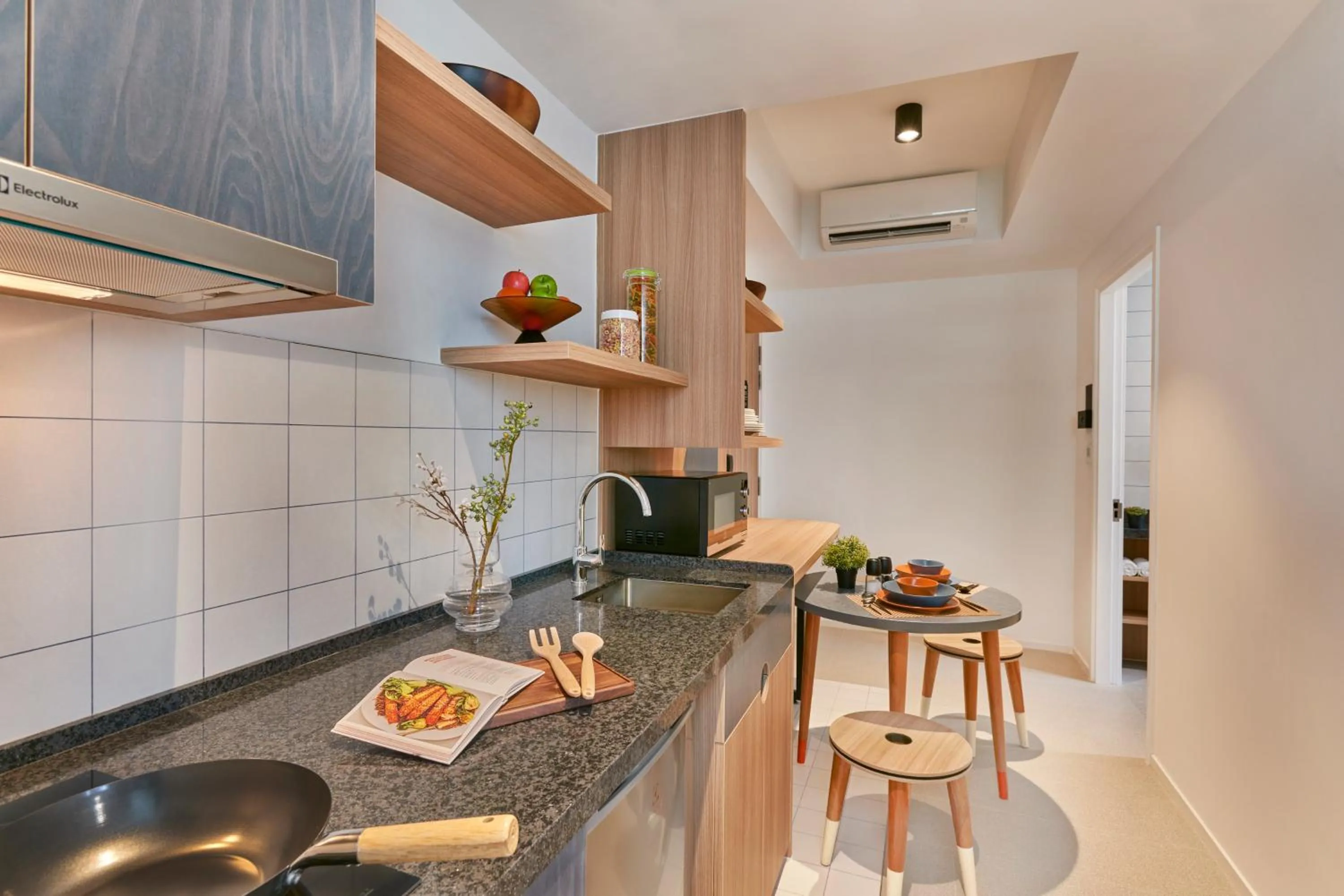 Kitchen or kitchenette in lyf Farrer Park Singapore