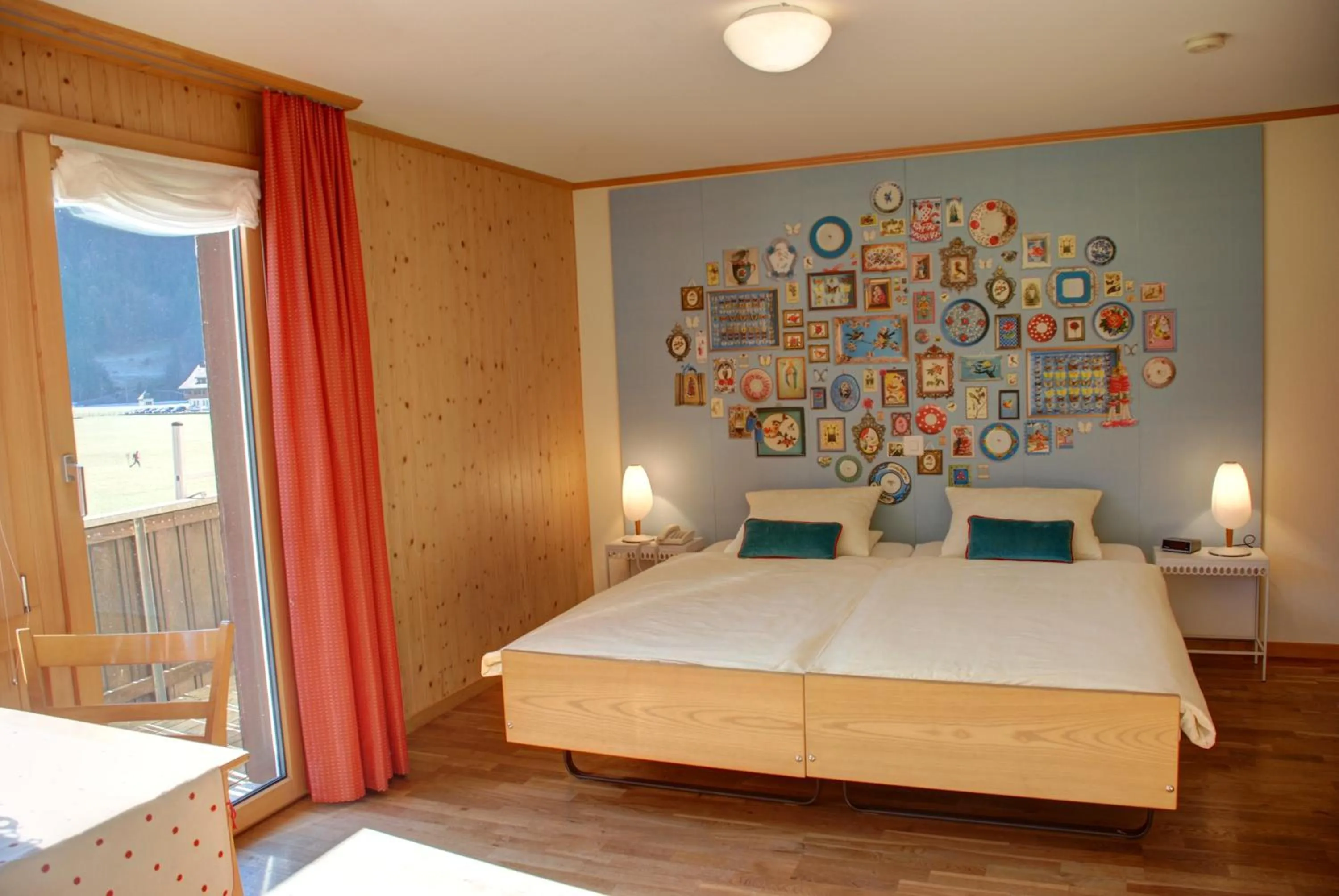 Bed in Hotel Garni Hostatt