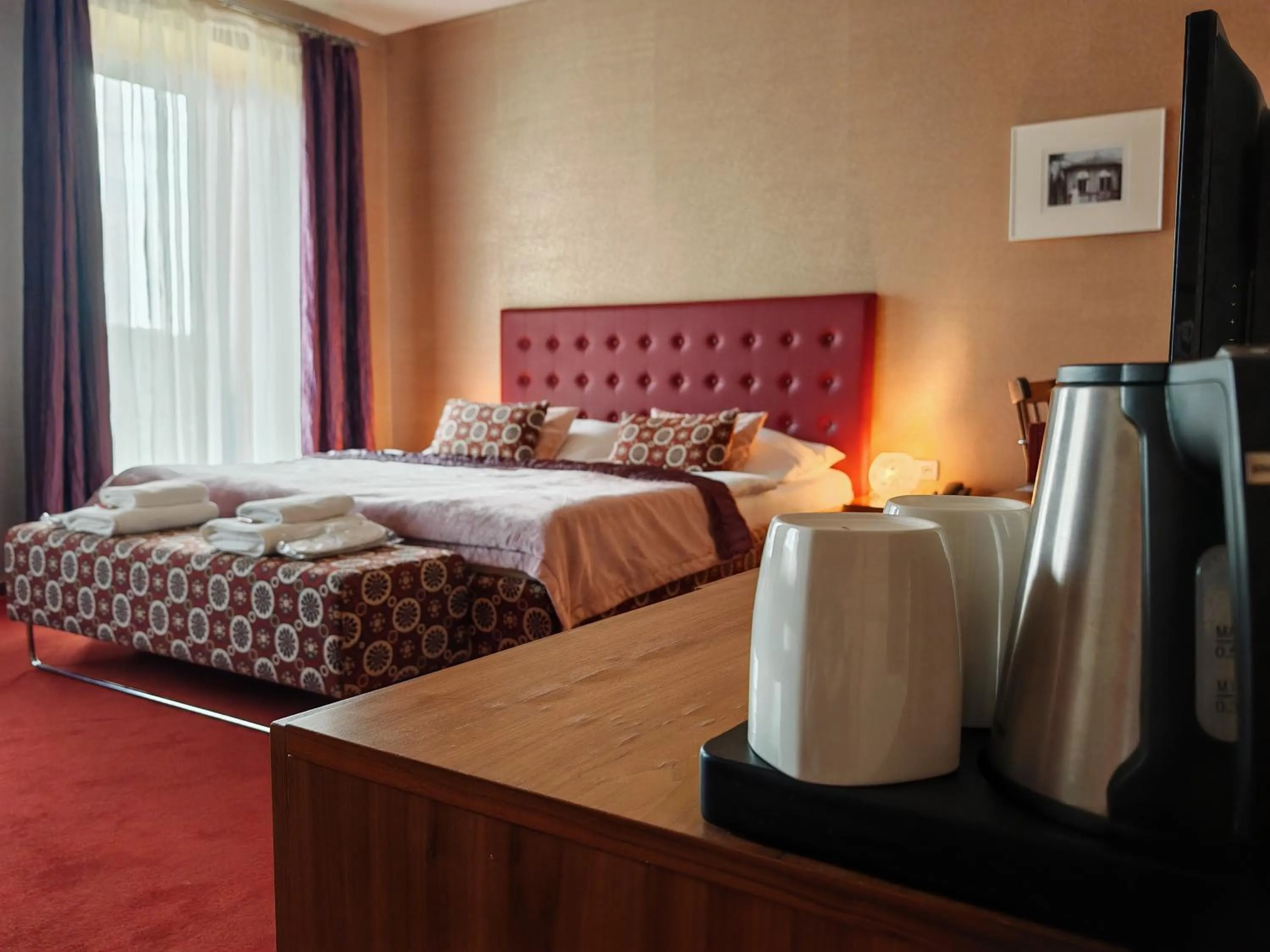 Bed in Hotel Rajská zahrada