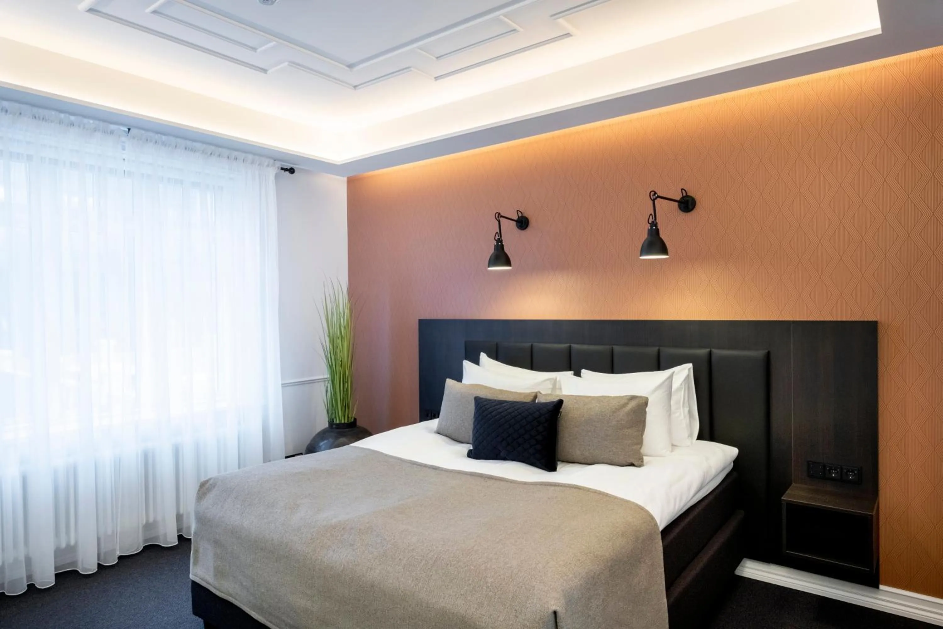 Bed in Hotel Reykjavík Saga