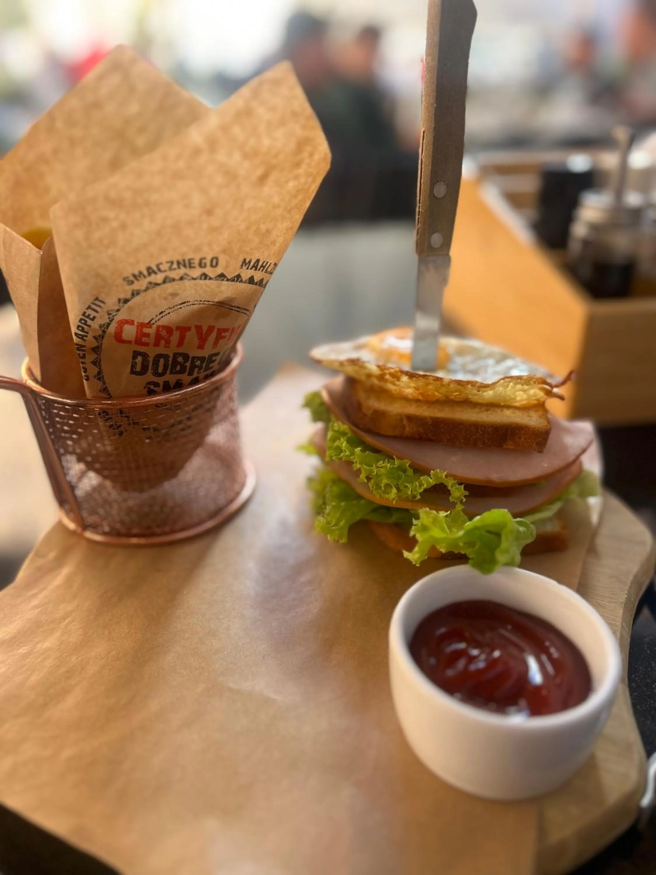 Food and drinks in Baltic Gdańsk OLD TOWN by St Mary s Church