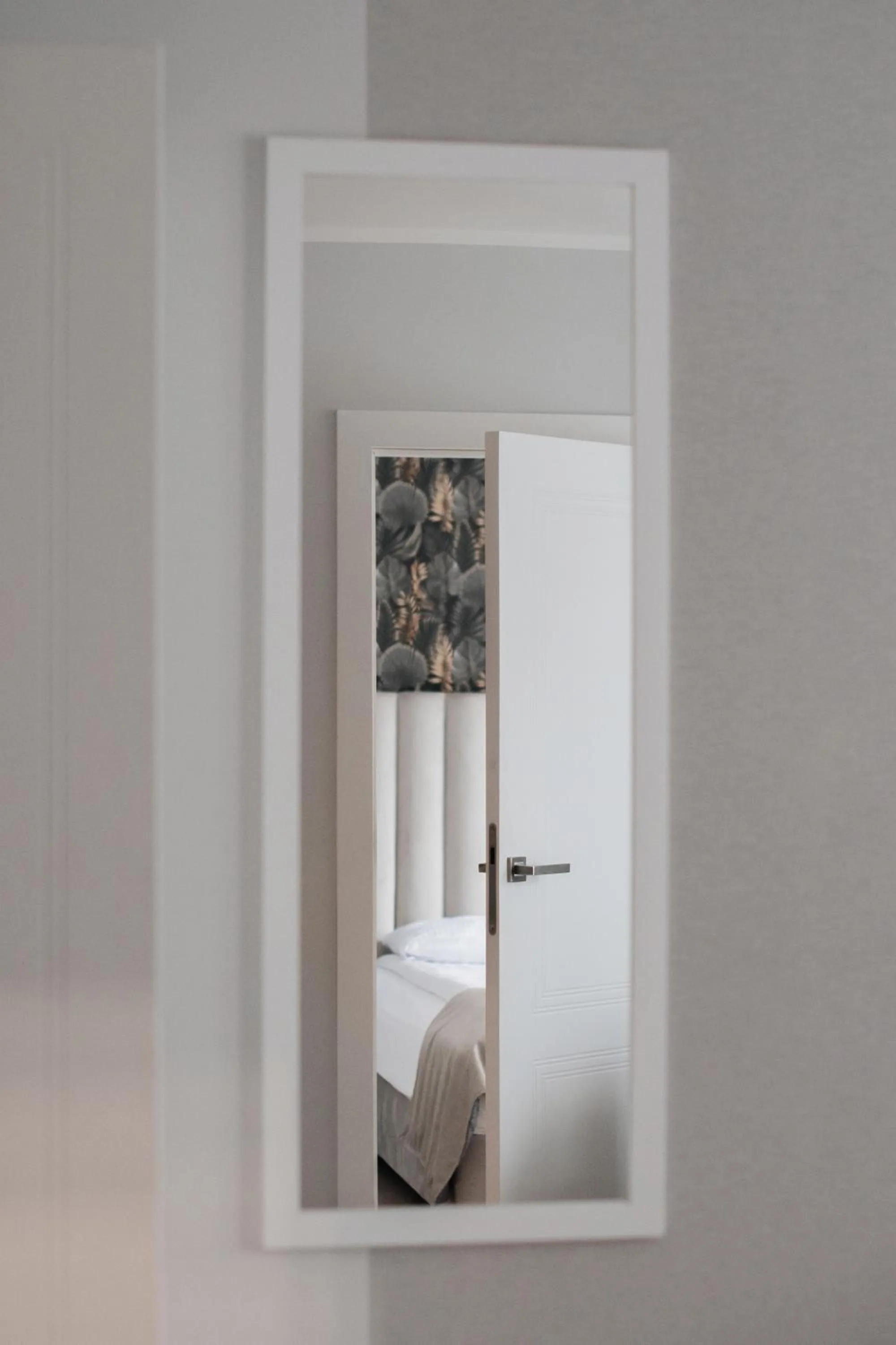 Spring, Bed in Baltic Gdańsk Old Town by St Mary's Church