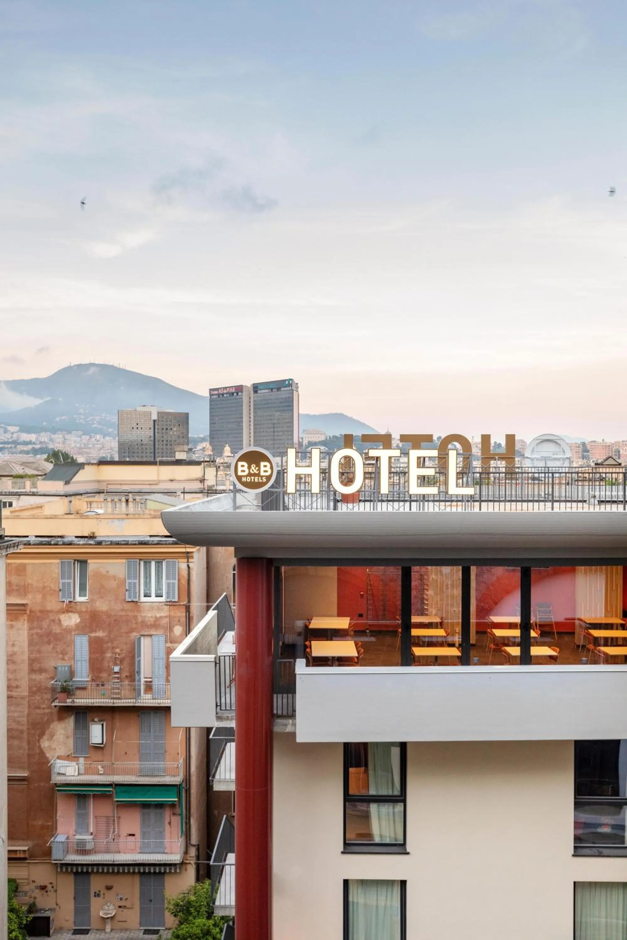Property building in B&B Hotel Genova City Center