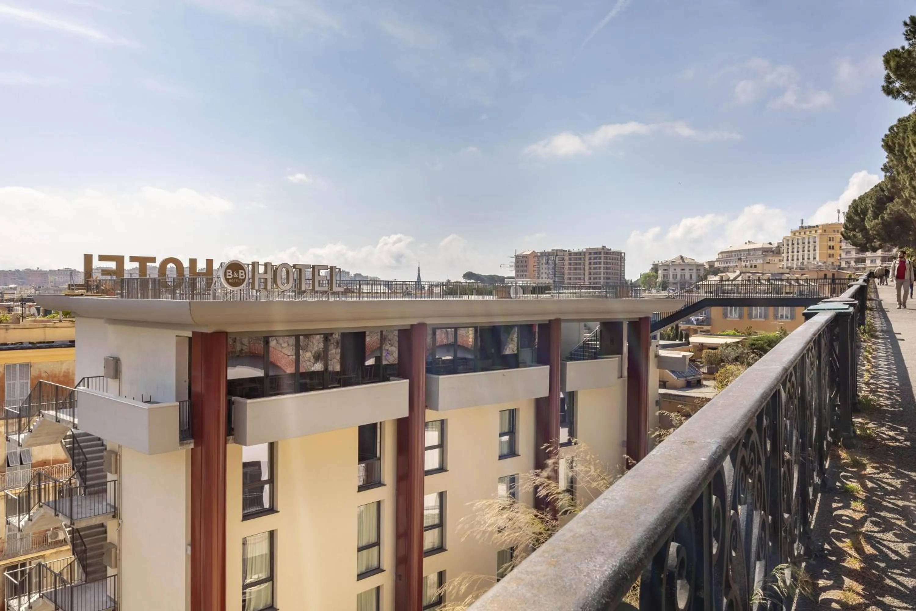 Property building in B&B Hotel Genova City Center