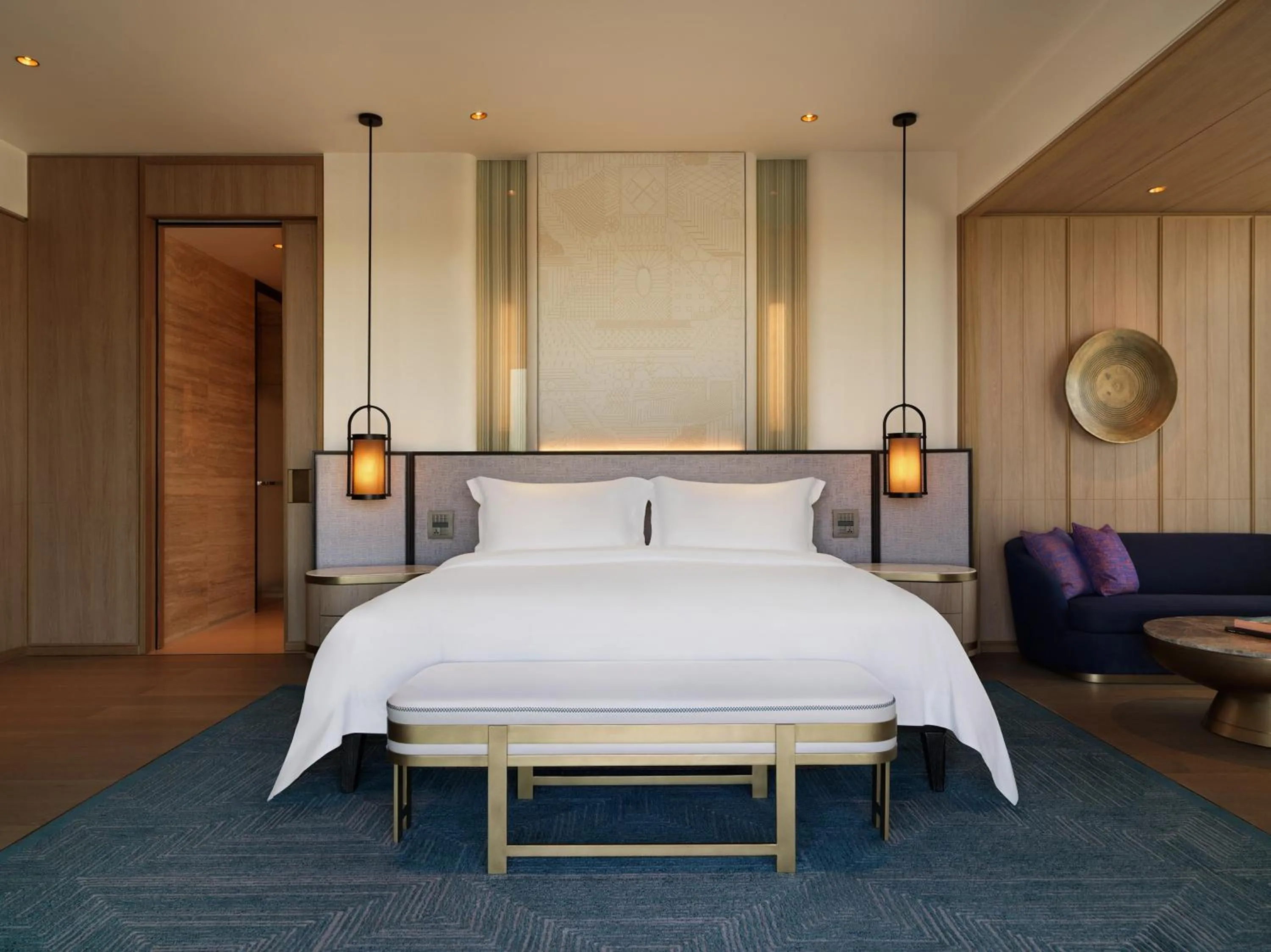 Bedroom, Bed in City of Dreams Mediterranean - Integrated Resort, Casino & Entertainment