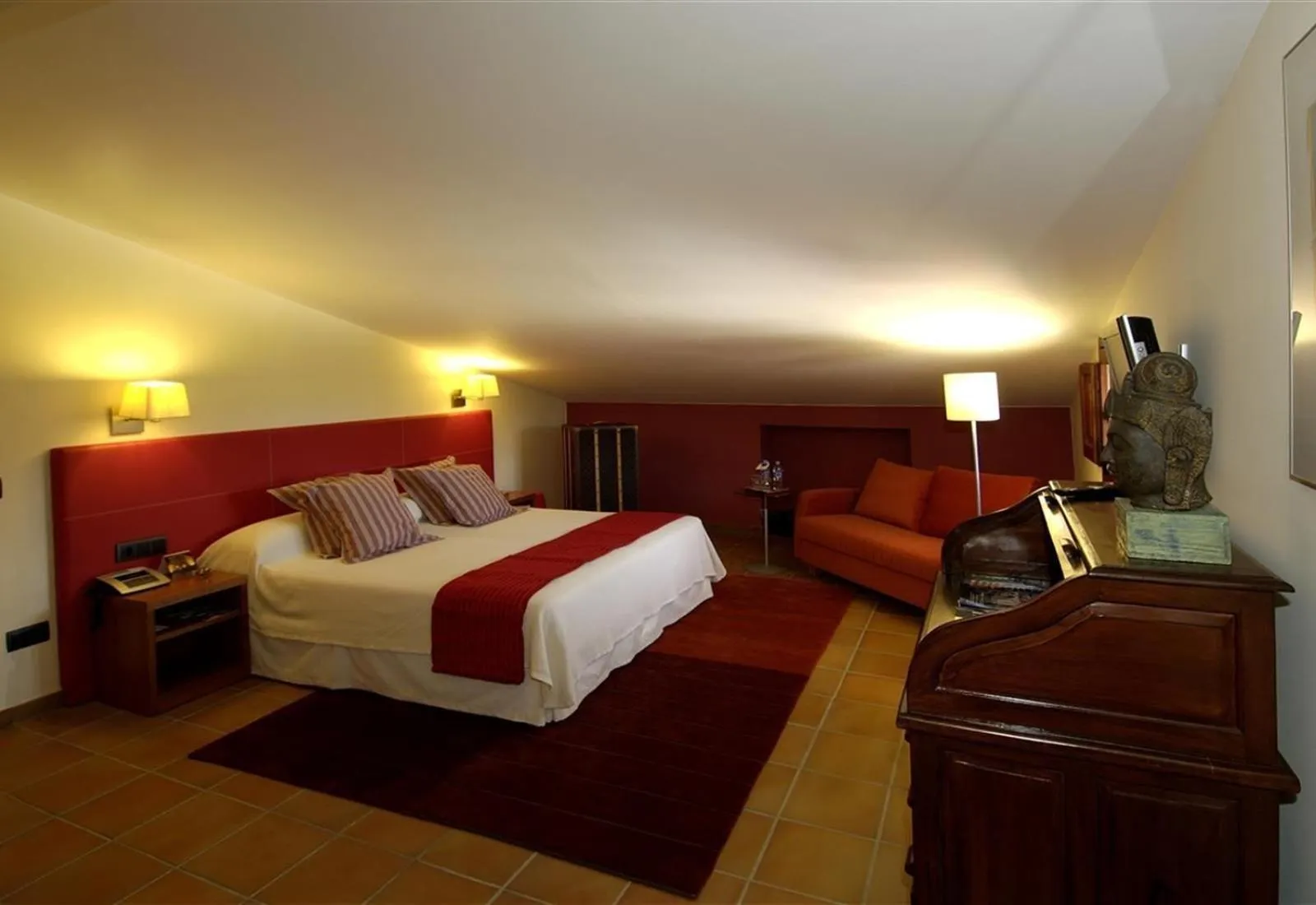 Property building, Bed in luxury stone villa