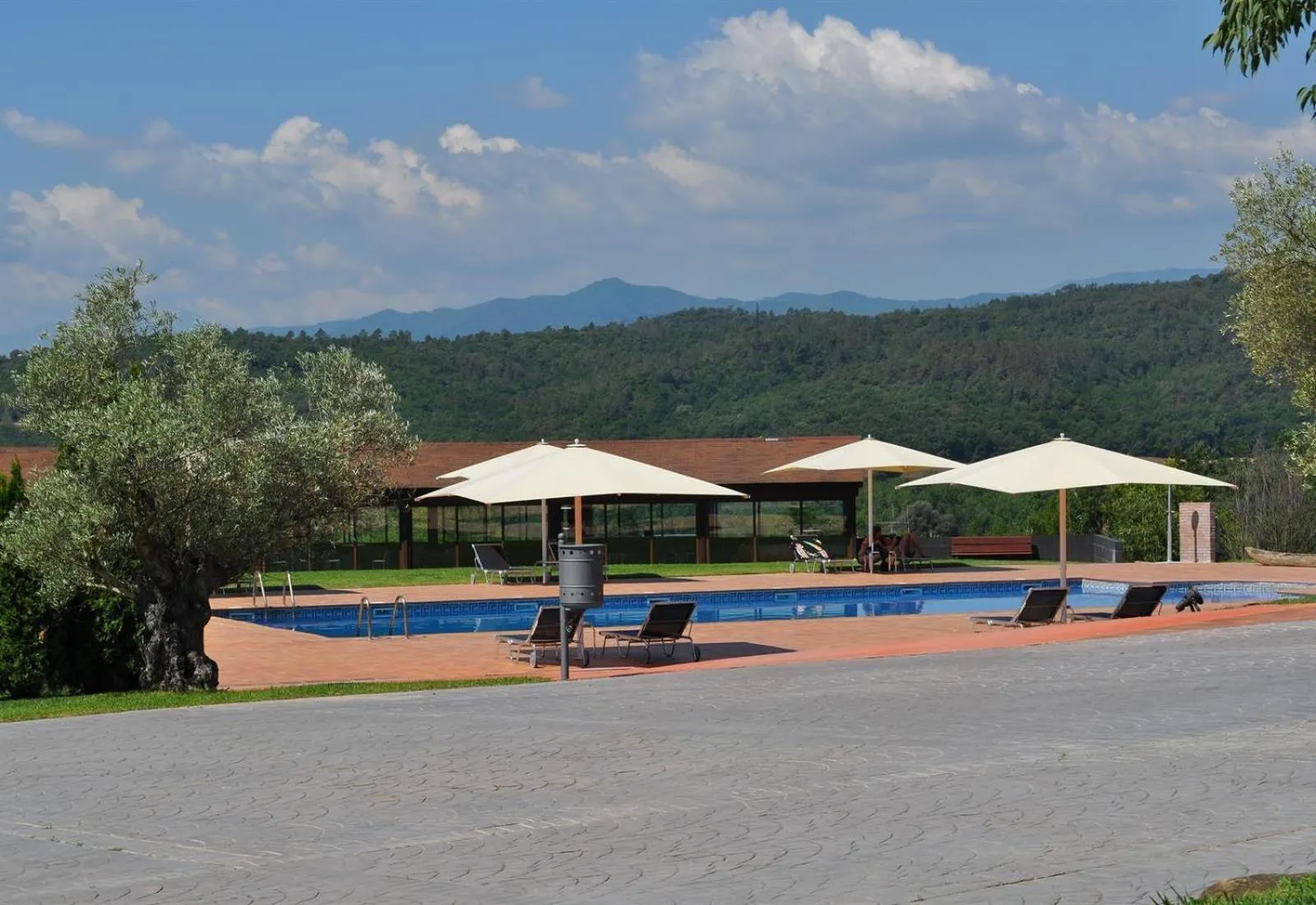 Property building in luxury stone villa