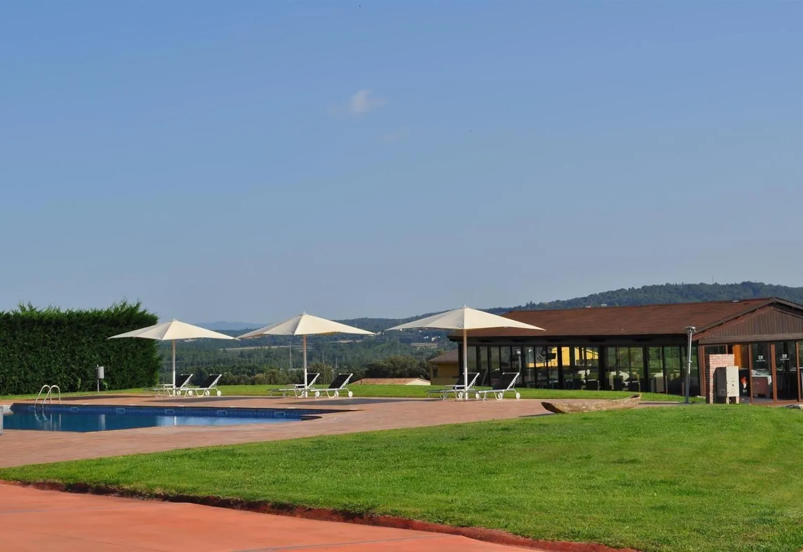 Property building in luxury stone villa