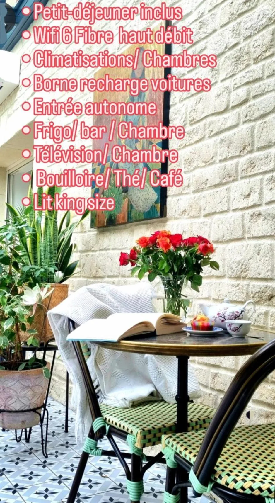 Living room in Les Glycines de Monchy- Chambres d'hôtes