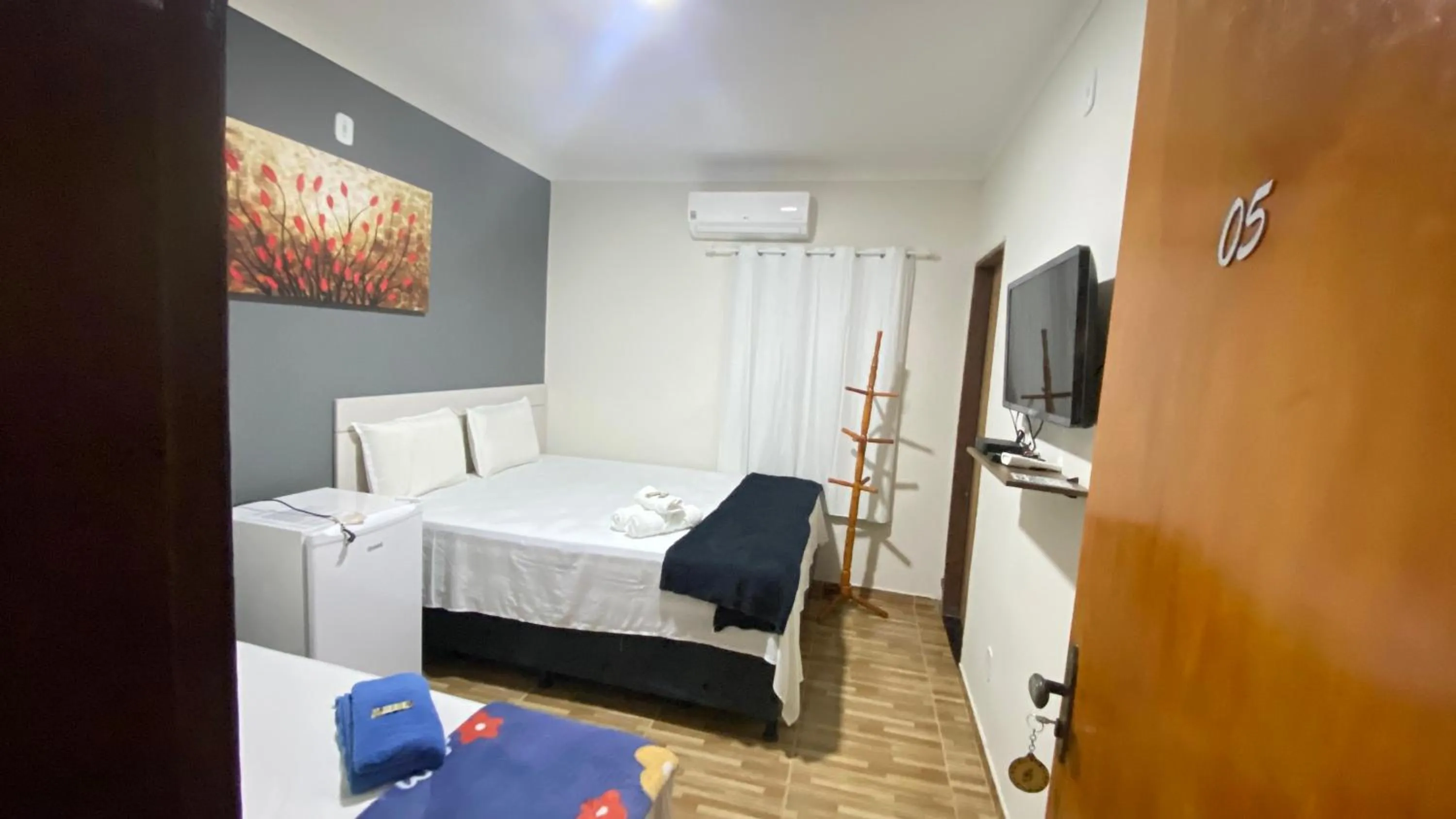 Bed in Pousada Ramalio