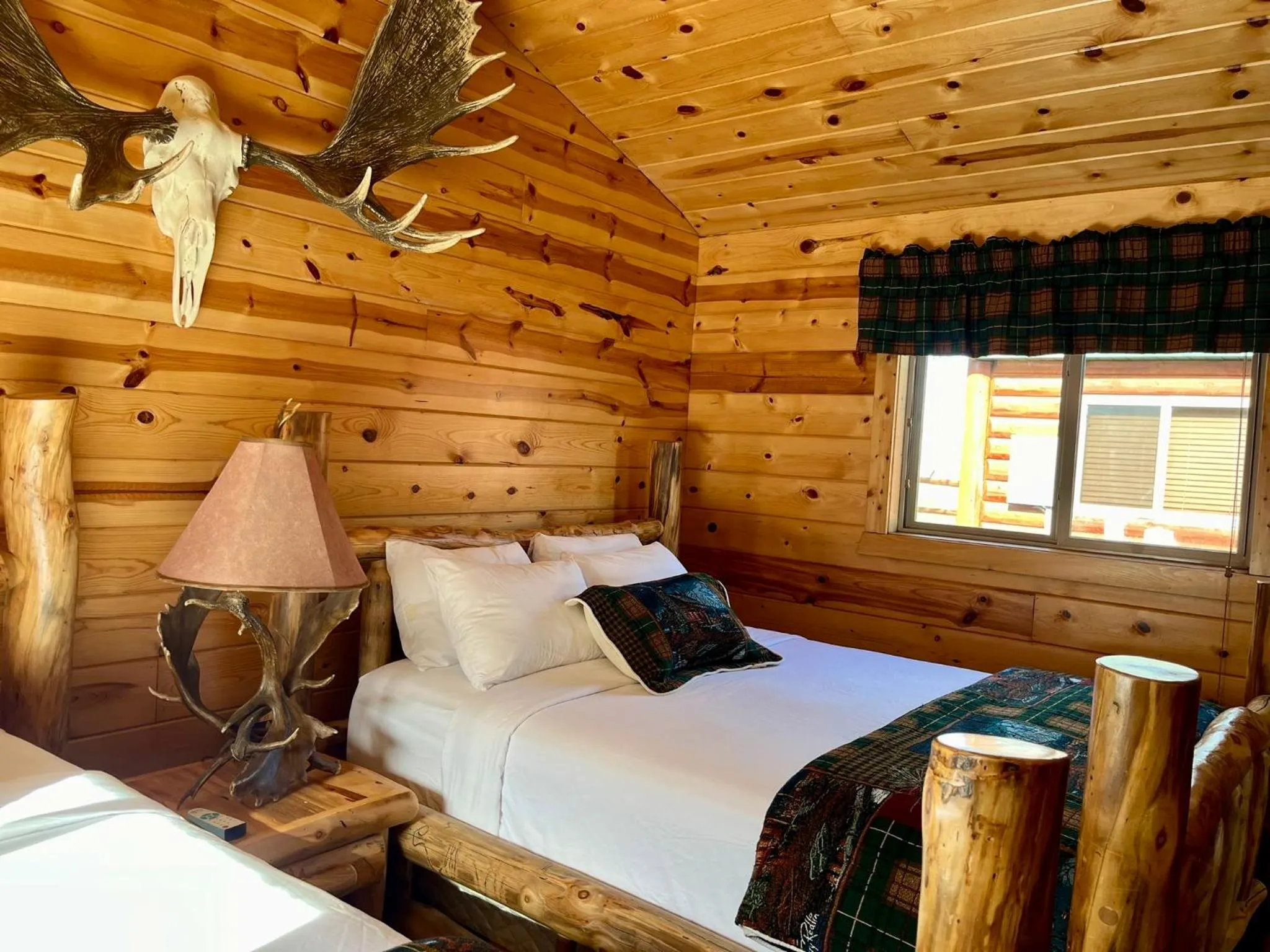 Bed in Badlands Frontier Cabins