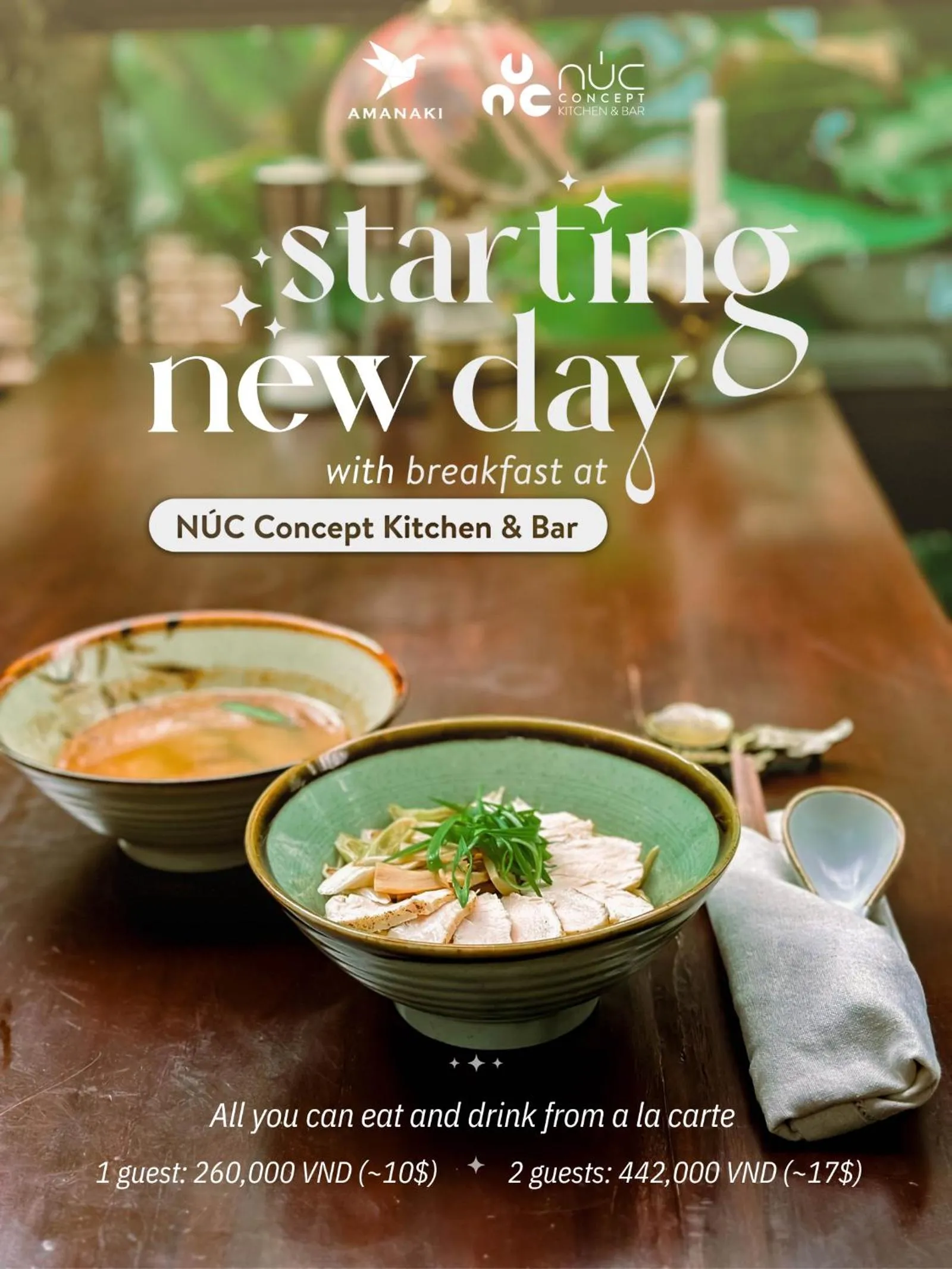 Breakfast in Amanaki Thao Dien