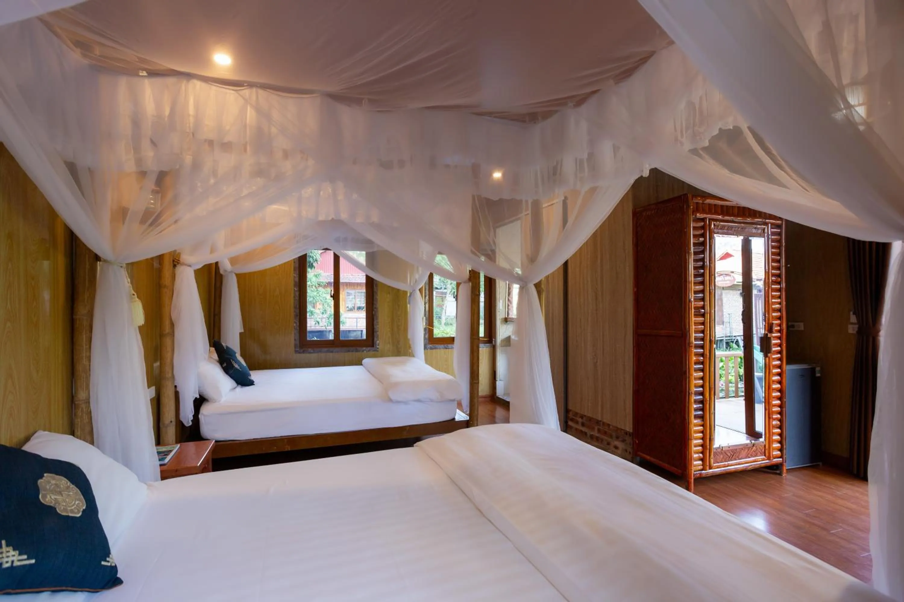 Bed in Lotus Field Homestay