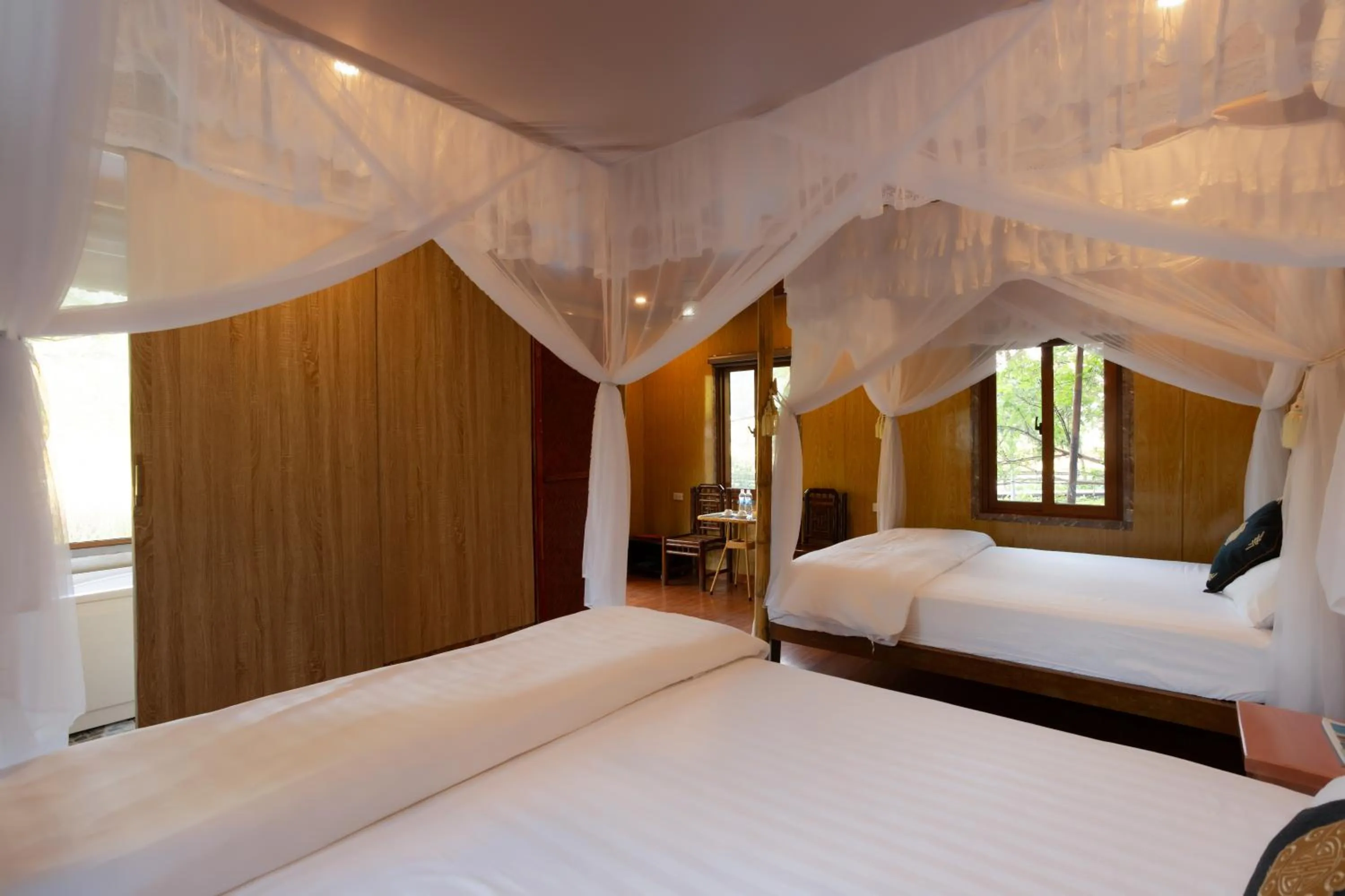 Bed in Lotus Field Homestay