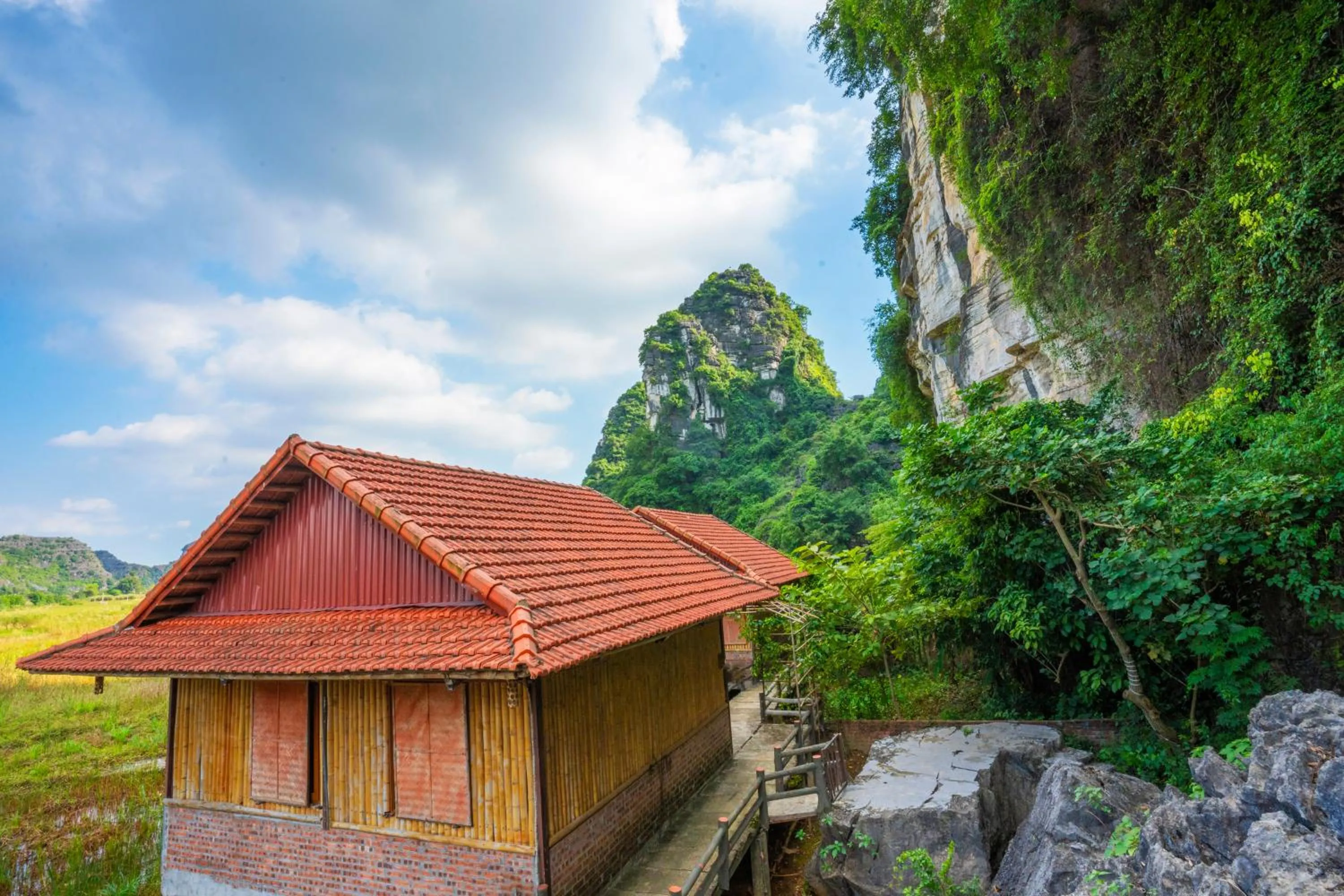 Property building in Lotus Field Homestay