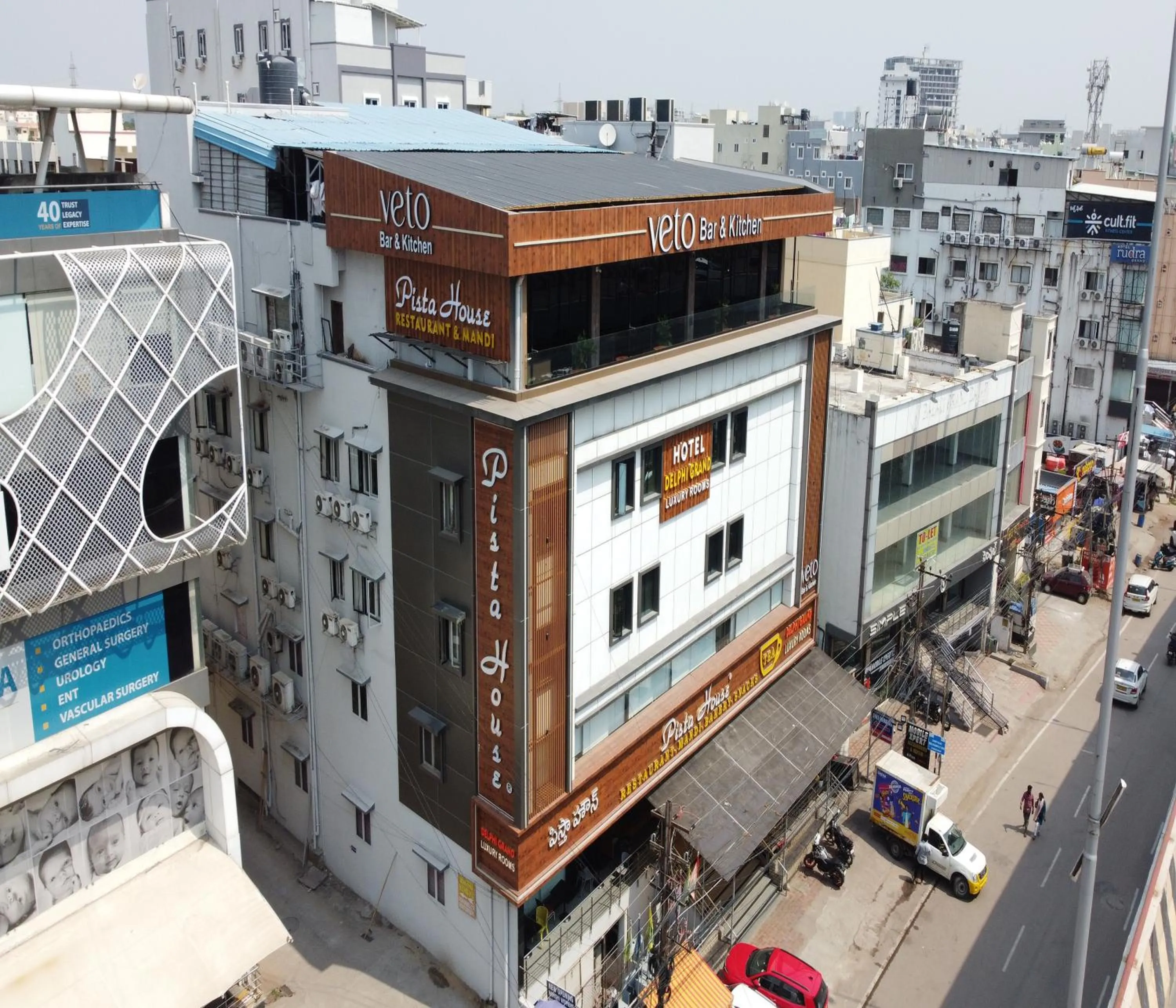 Property building in Hotel Delphi Grand Hyderabad - Hi-Tech City, Perfect for Business & Comfort