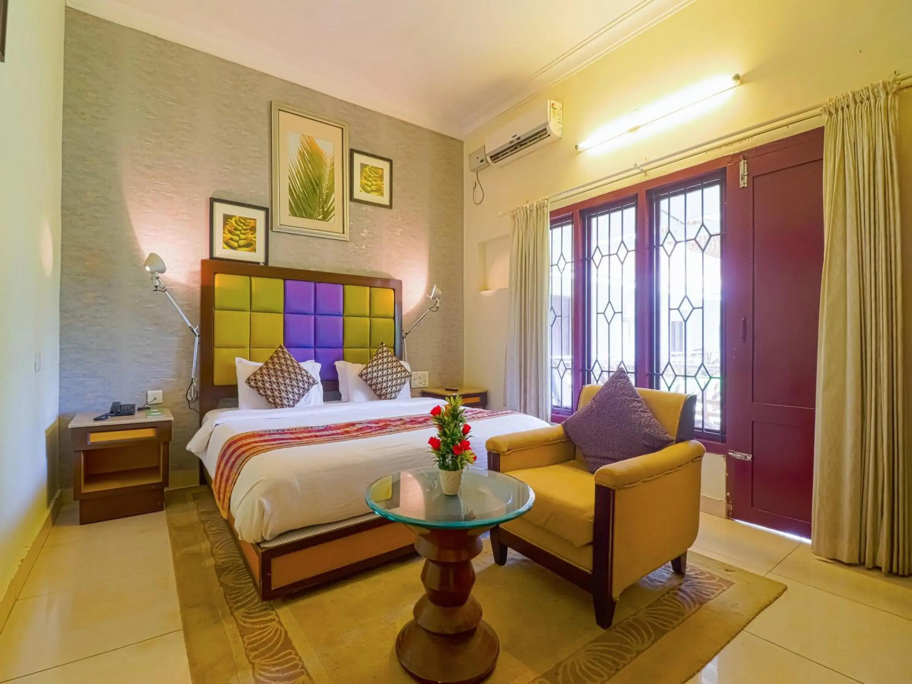 Deluxe Double Room with Balcony in The Byke Puja Samudra Deluxe Double Room with Balcony in The Byke Puja Samudra