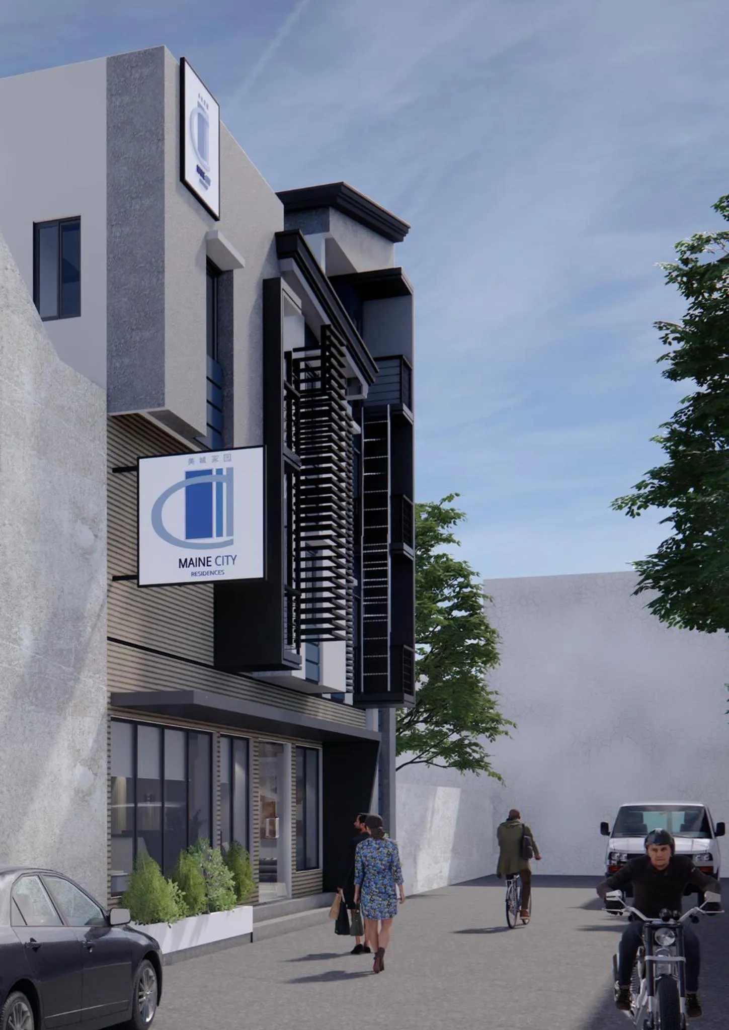 Property building in Maine City Residences Leveriza