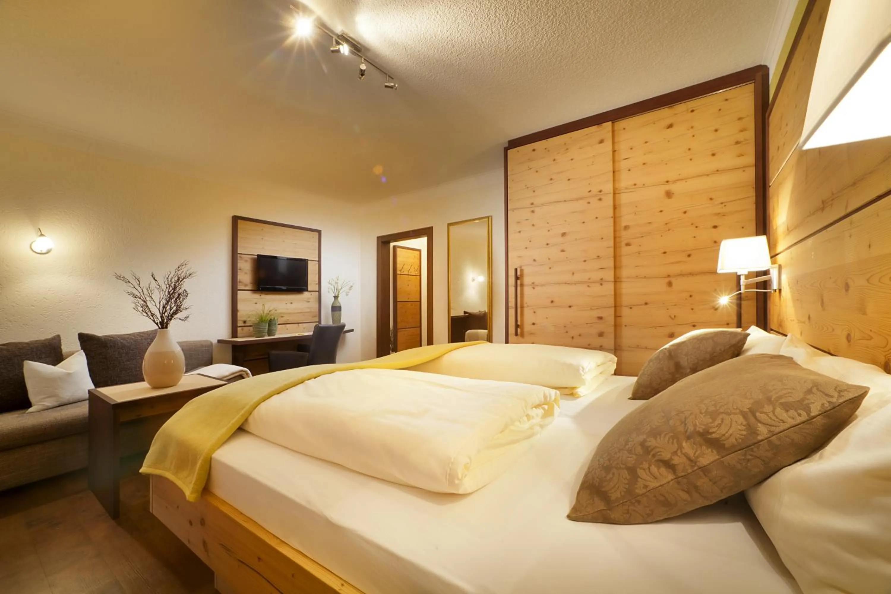 Photo of the whole room, Bed in Hotel Bergblick