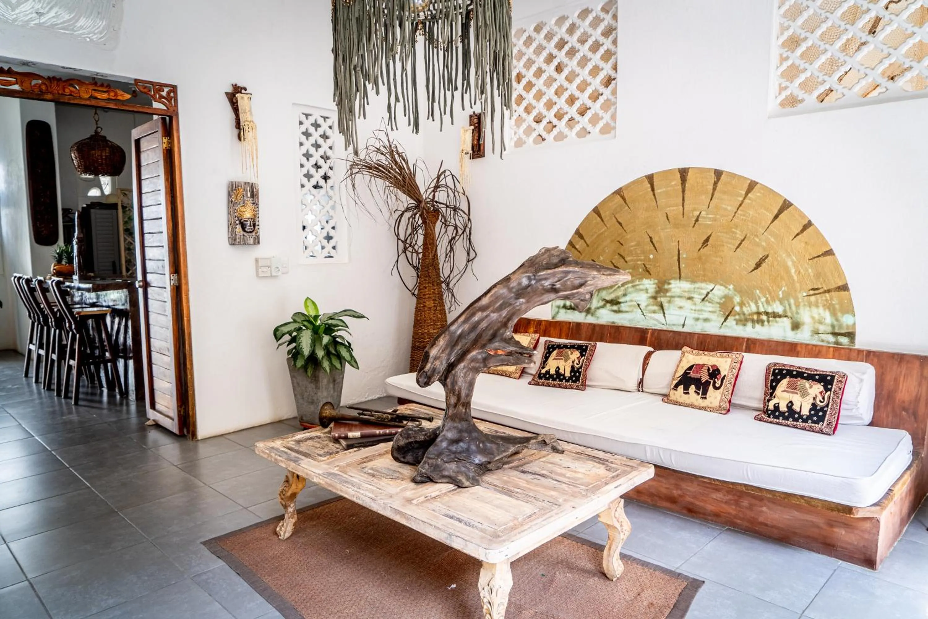 Seating area in Casa Moraira