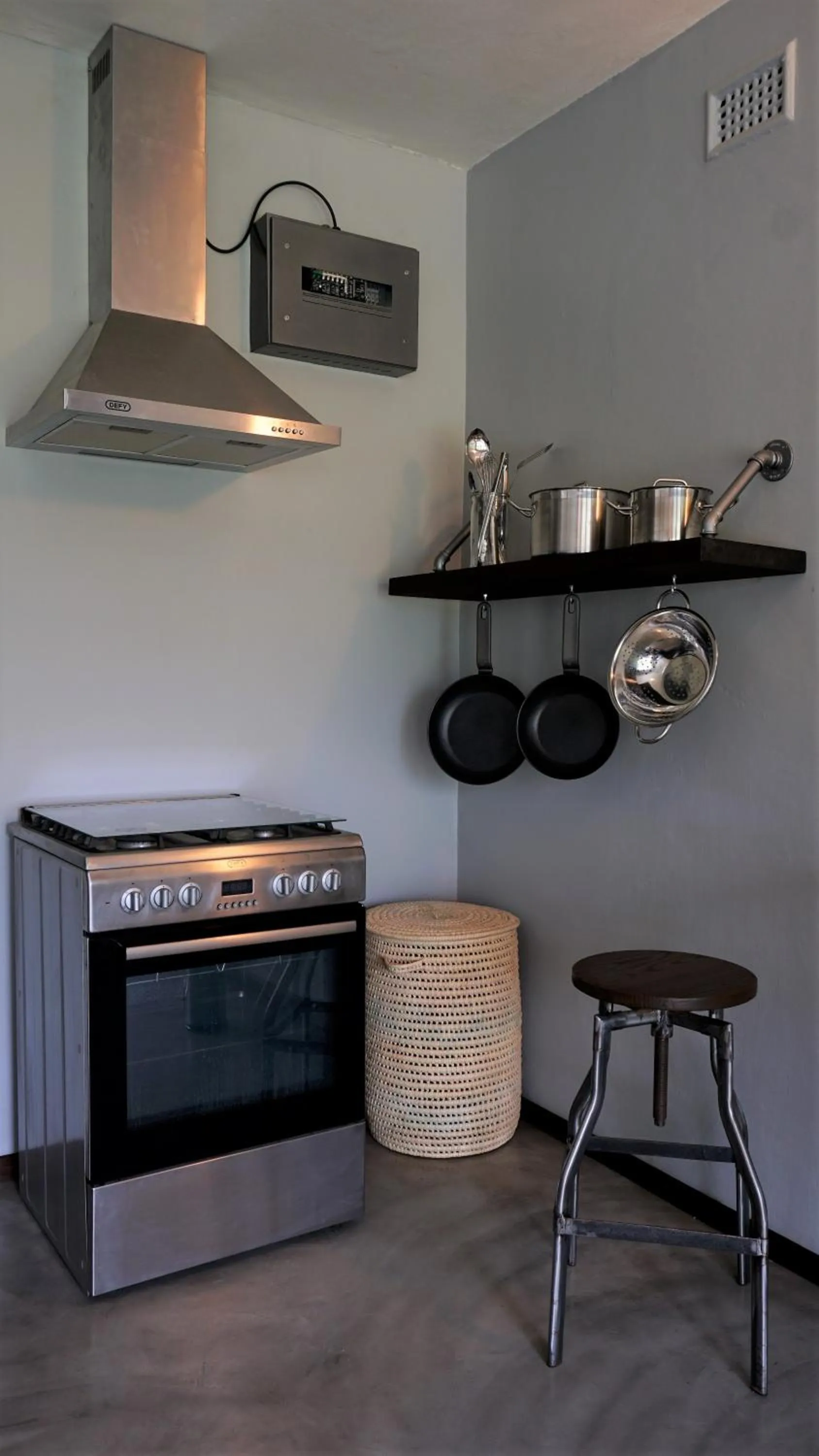 Kitchen or kitchenette in Villa La Mercy Maisonette -No load shedding or water outage