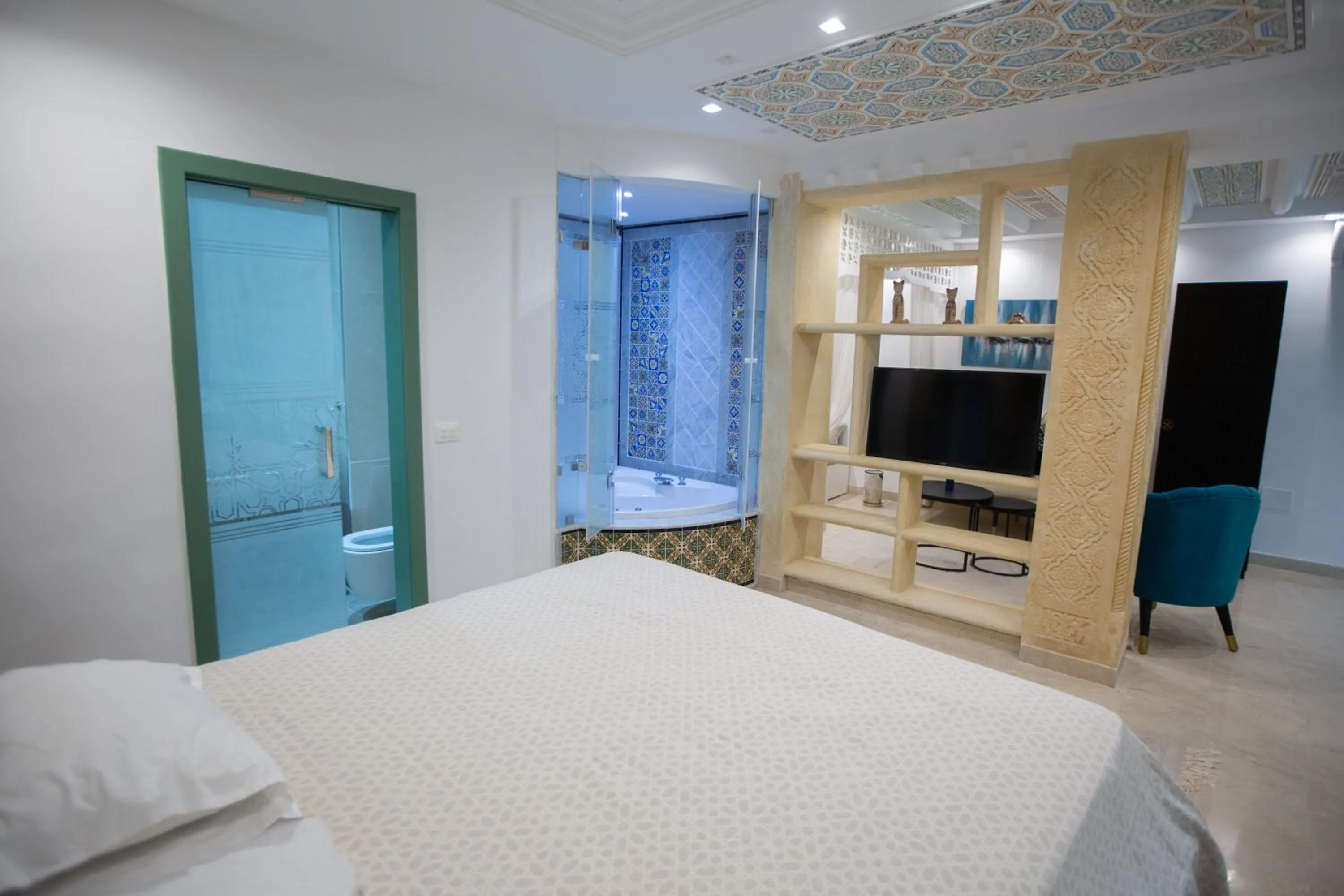 Bed in Dar Hammamet Guest House & Hammam