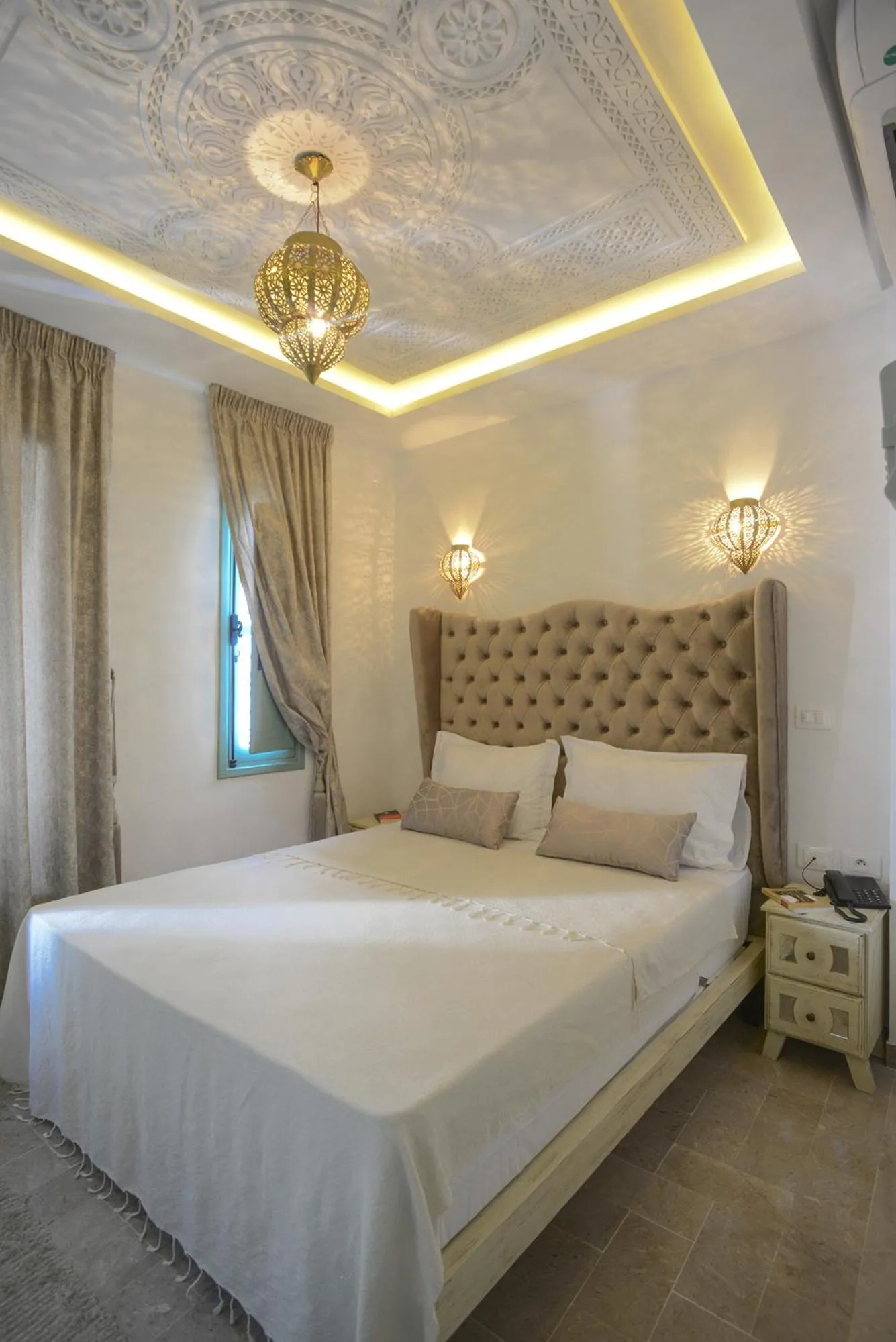 Bed in Dar Hammamet Guest House & Hammam