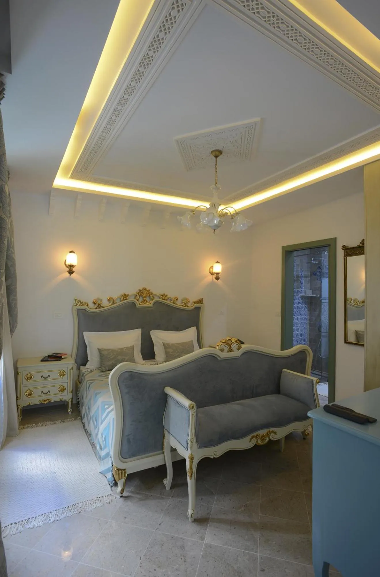 Bed in Dar Hammamet Guest House & Hammam