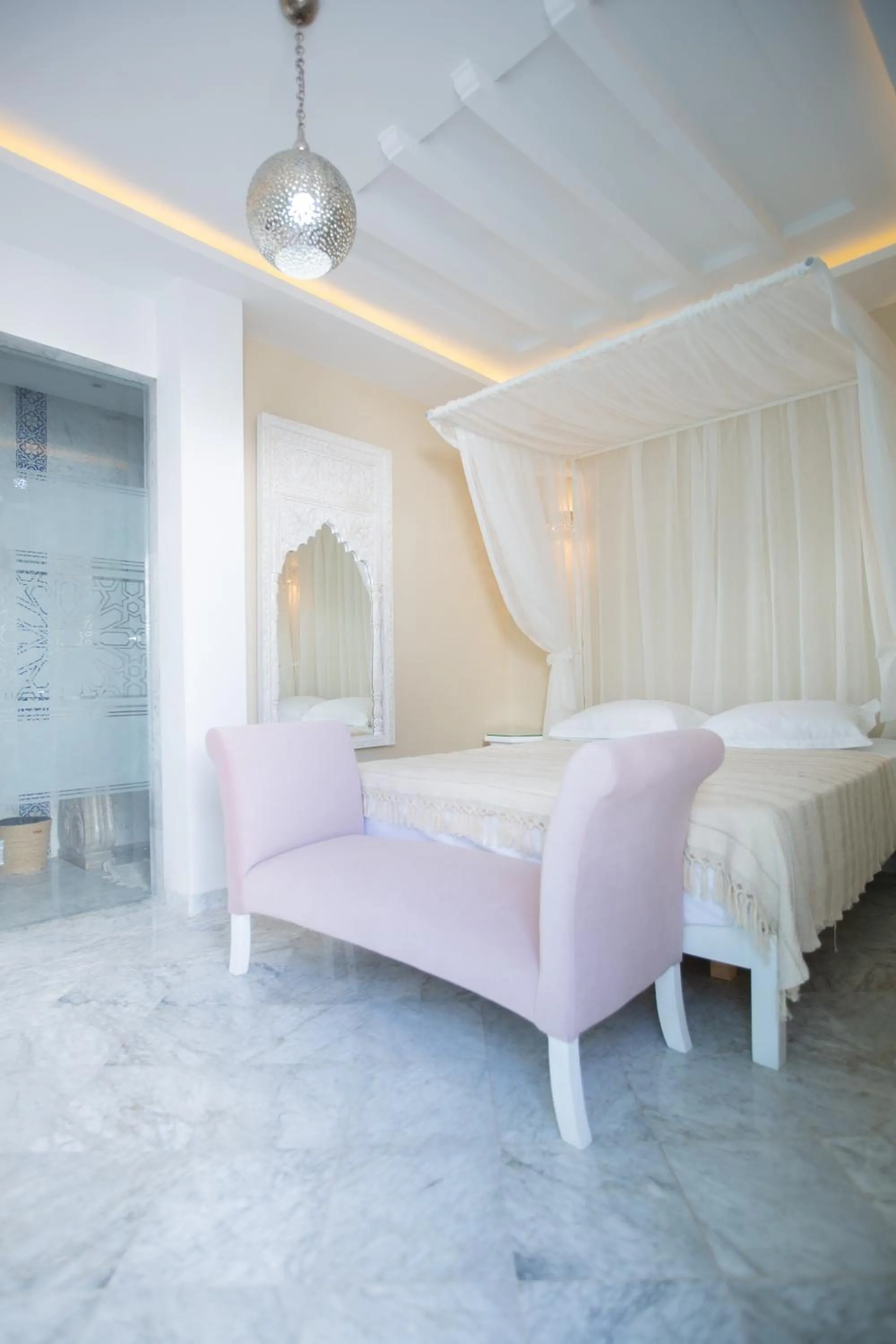 Bed in Dar Hammamet Guest House & Hammam